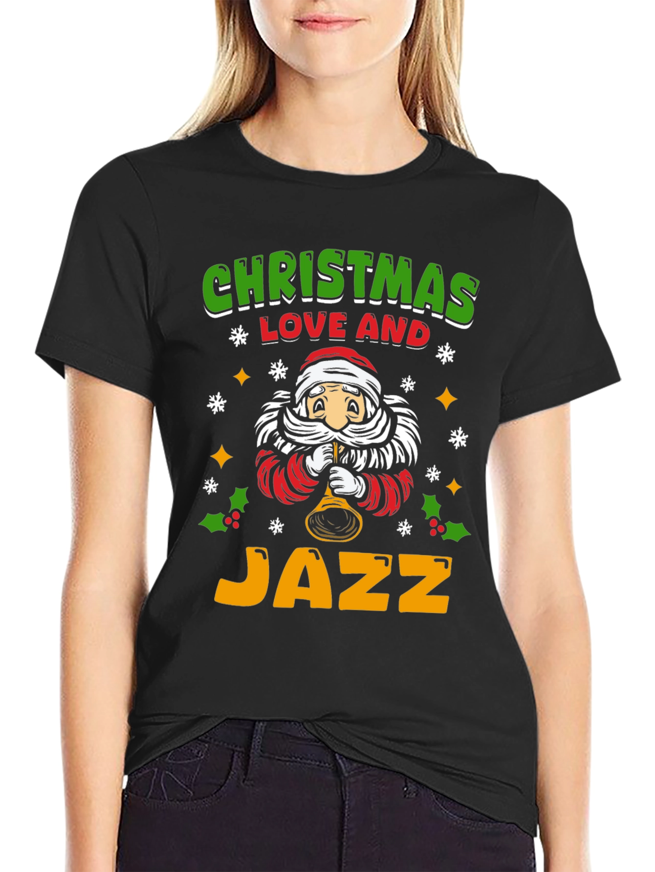 Christmas Love & Jazz Graphic T-Shirt