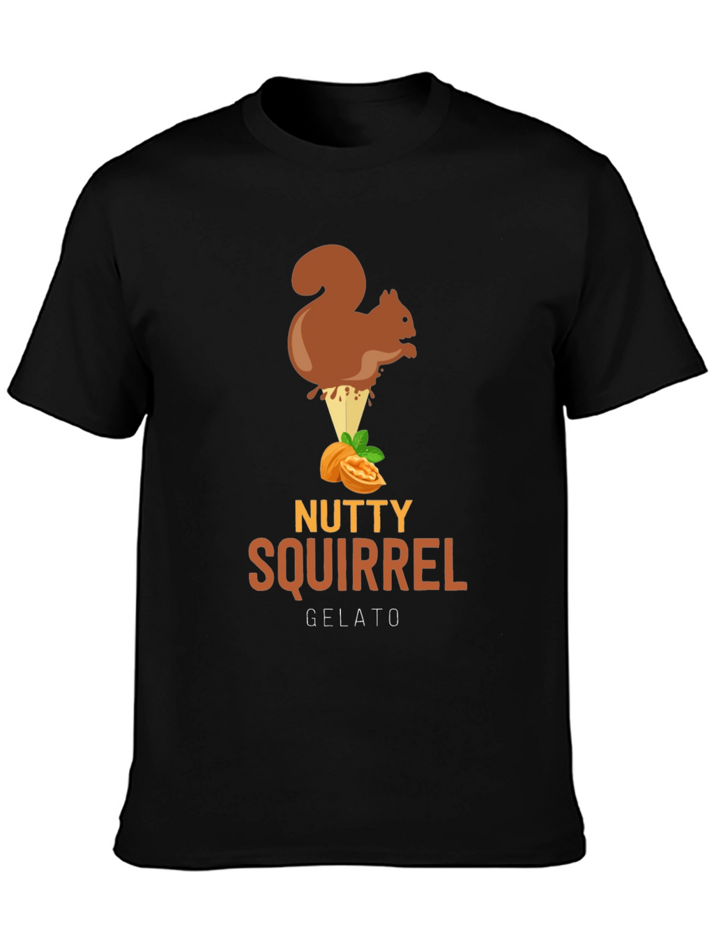 Nutty Squirrel Gelato T-Shirt - Fun Graphic Tee