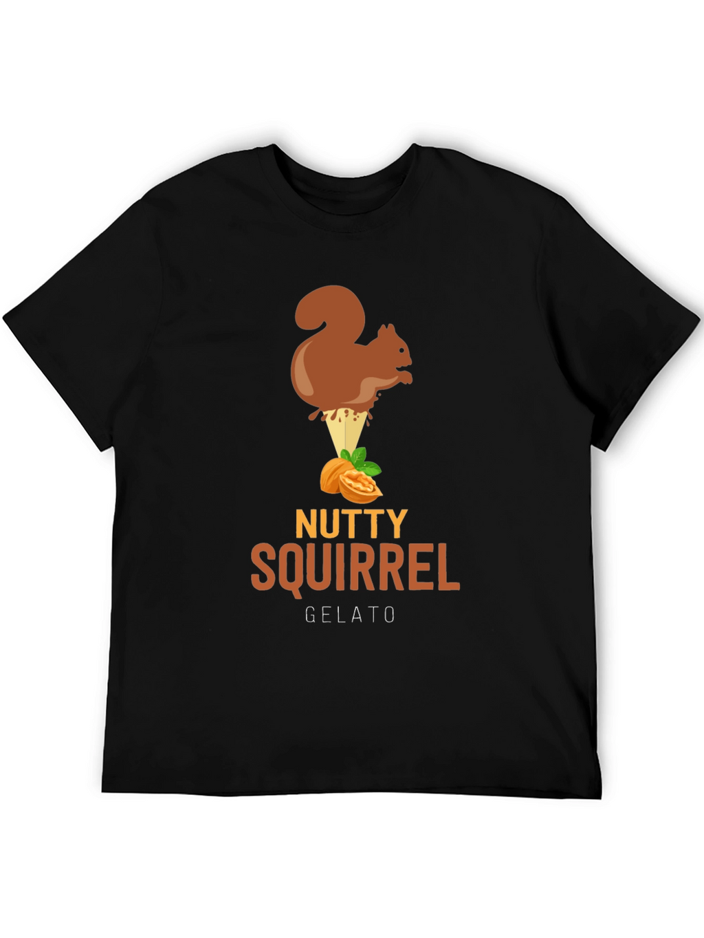 Nutty Squirrel Gelato T-Shirt - Fun Graphic Tee