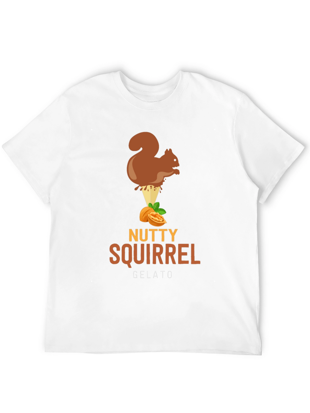 Nutty Squirrel Gelato T-Shirt - Fun Graphic Tee