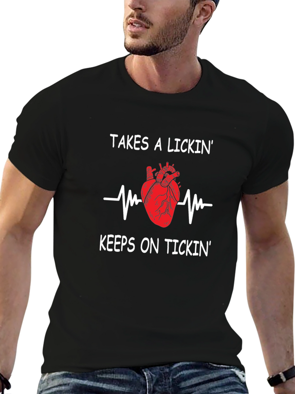 Takes A Lickin Keeps On Tickin Graphic Tee
