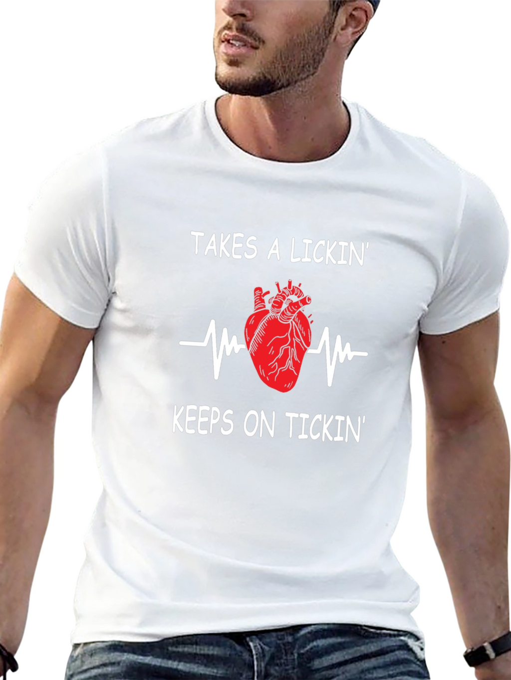 Takes A Lickin Keeps On Tickin Graphic Tee