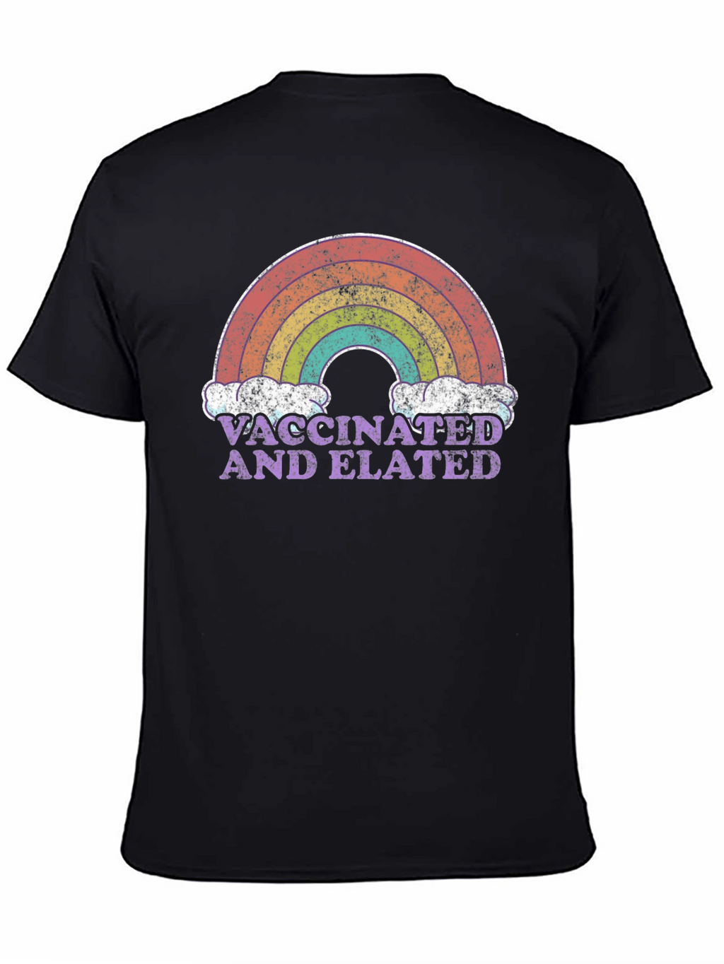 Vaccinated and Elated Rainbow T-Shirt