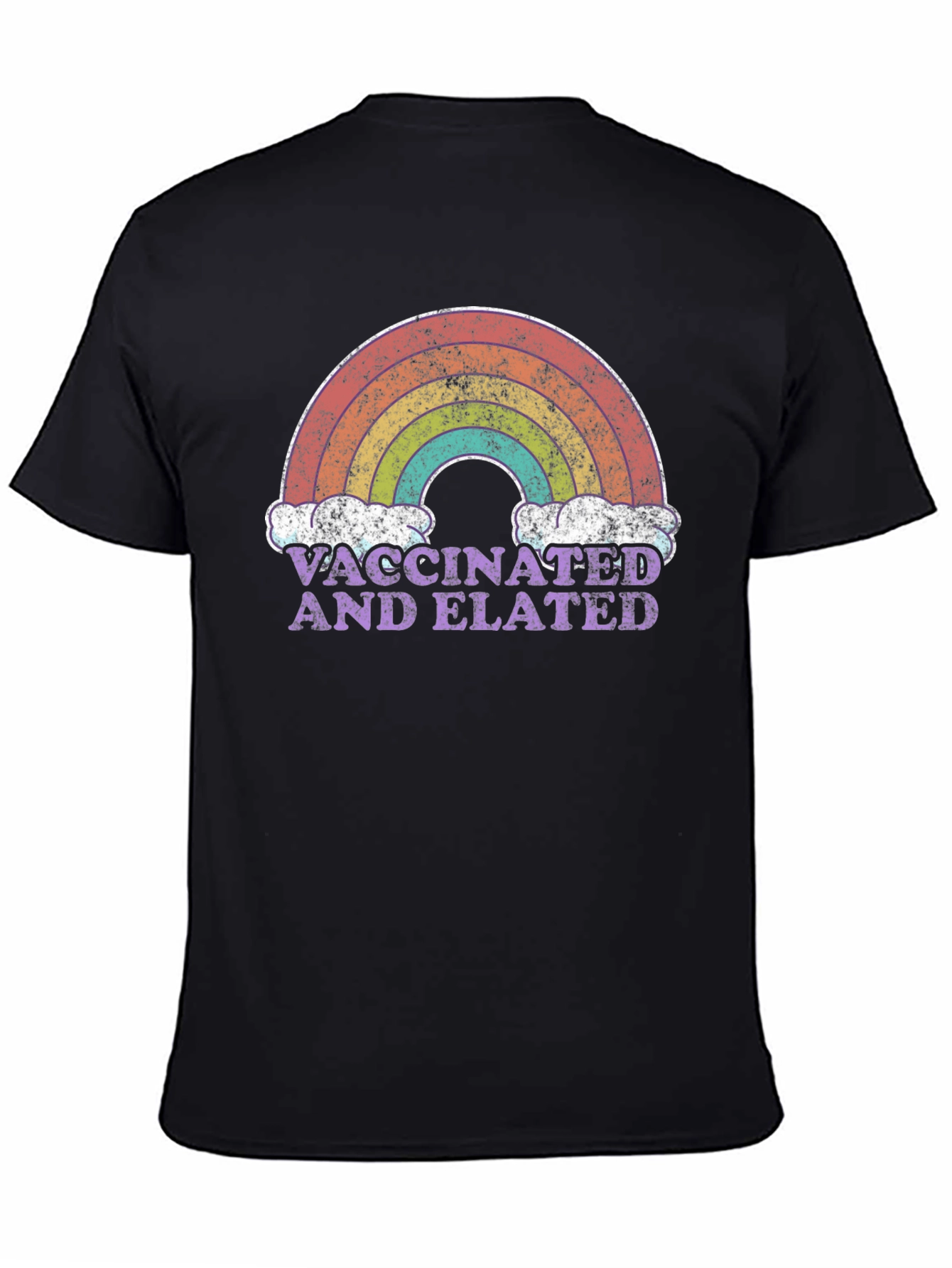 Vaccinated and Elated Rainbow T-Shirt