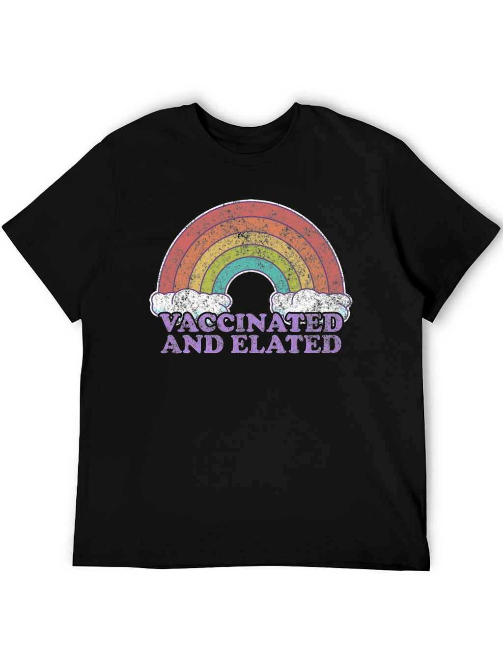 Vaccinated and Elated Rainbow T-Shirt