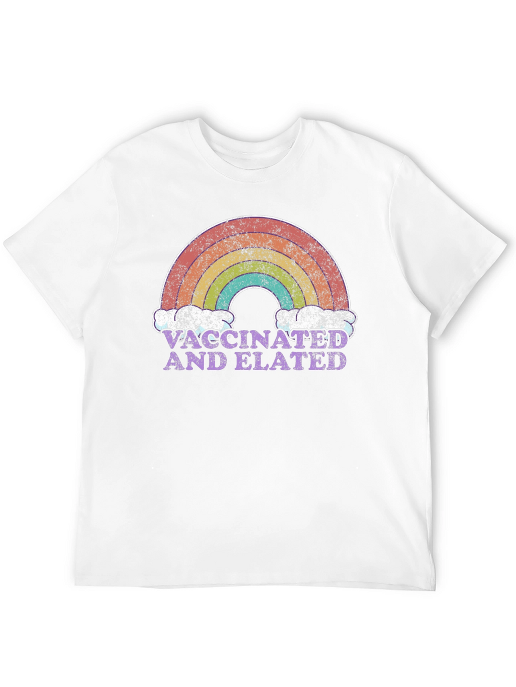 Vaccinated and Elated Rainbow T-Shirt