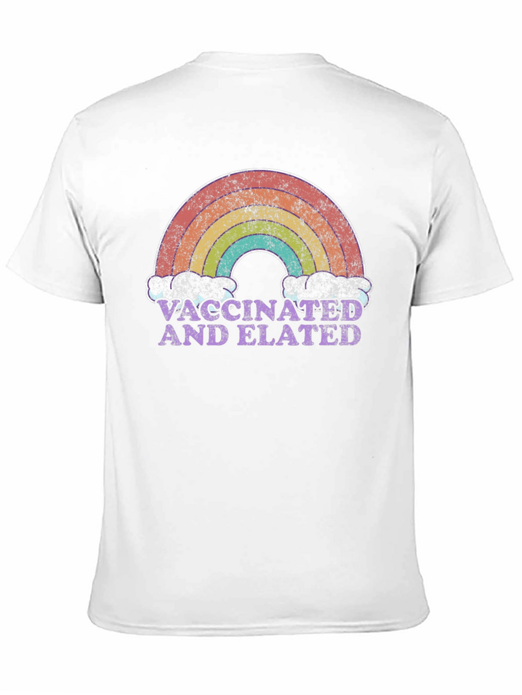 Vaccinated and Elated Rainbow T-Shirt
