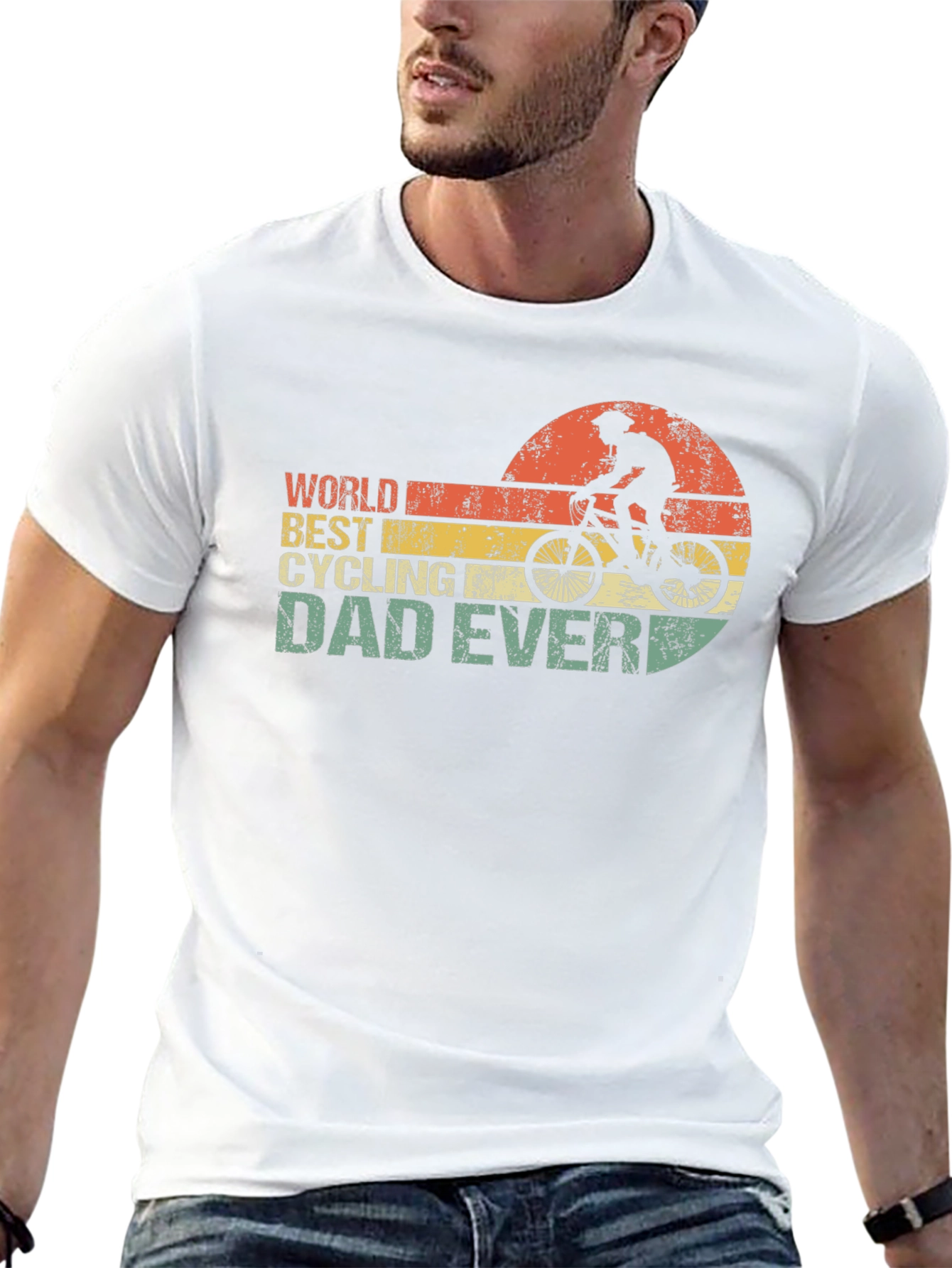 Worlds Best Cycling Dad Ever T-Shirt