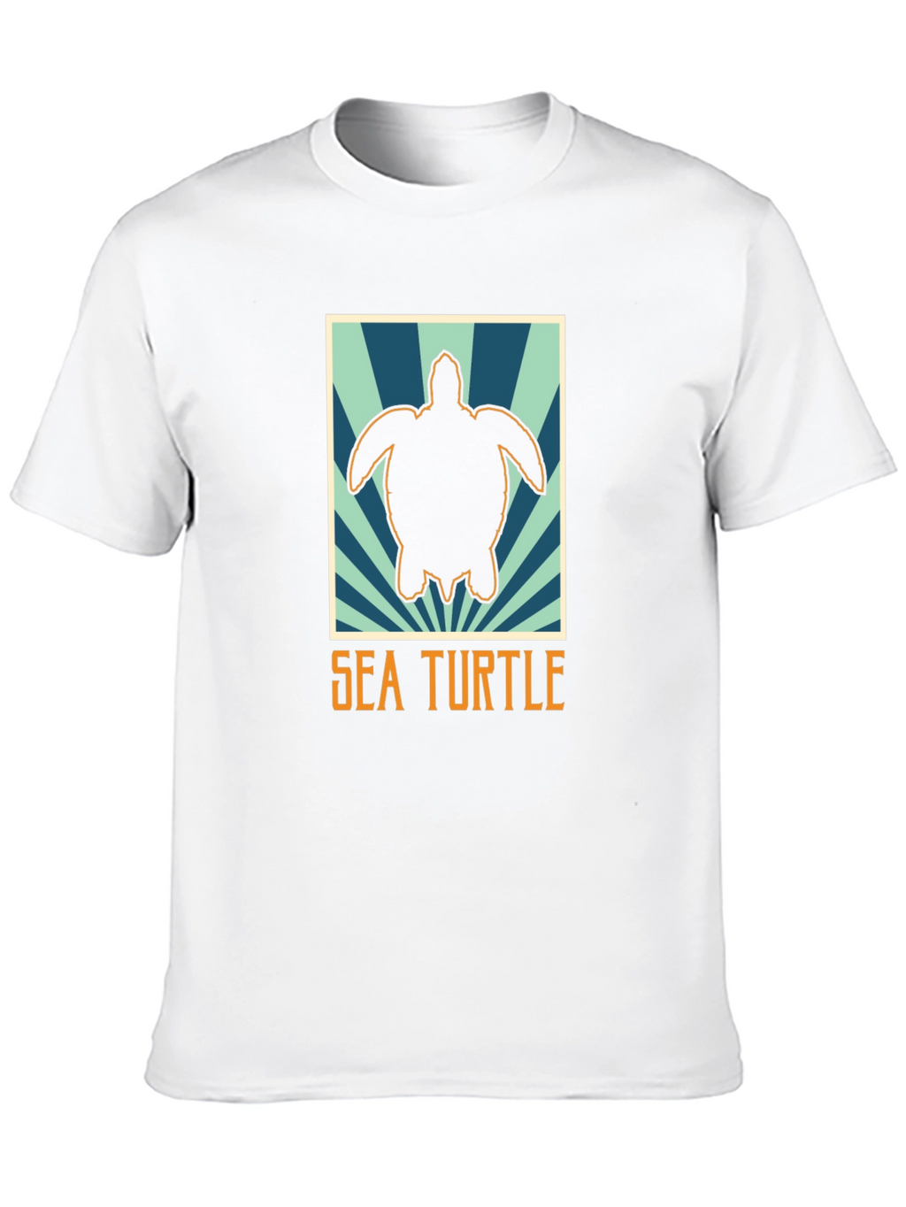 Sea Turtle Graphic Tee - Black Cotton T-Shirt