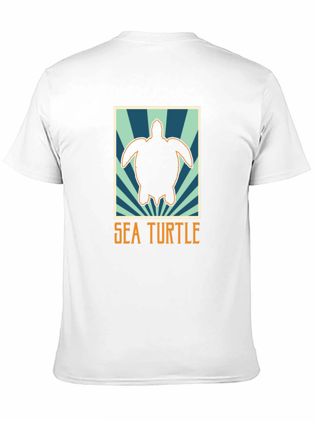Sea Turtle Graphic Tee - Black Cotton T-Shirt