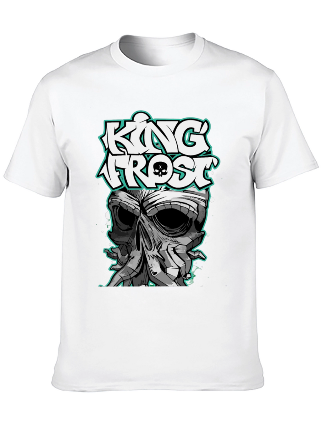 King Frost Skull Graphic T-Shirt - Mens Black Tee