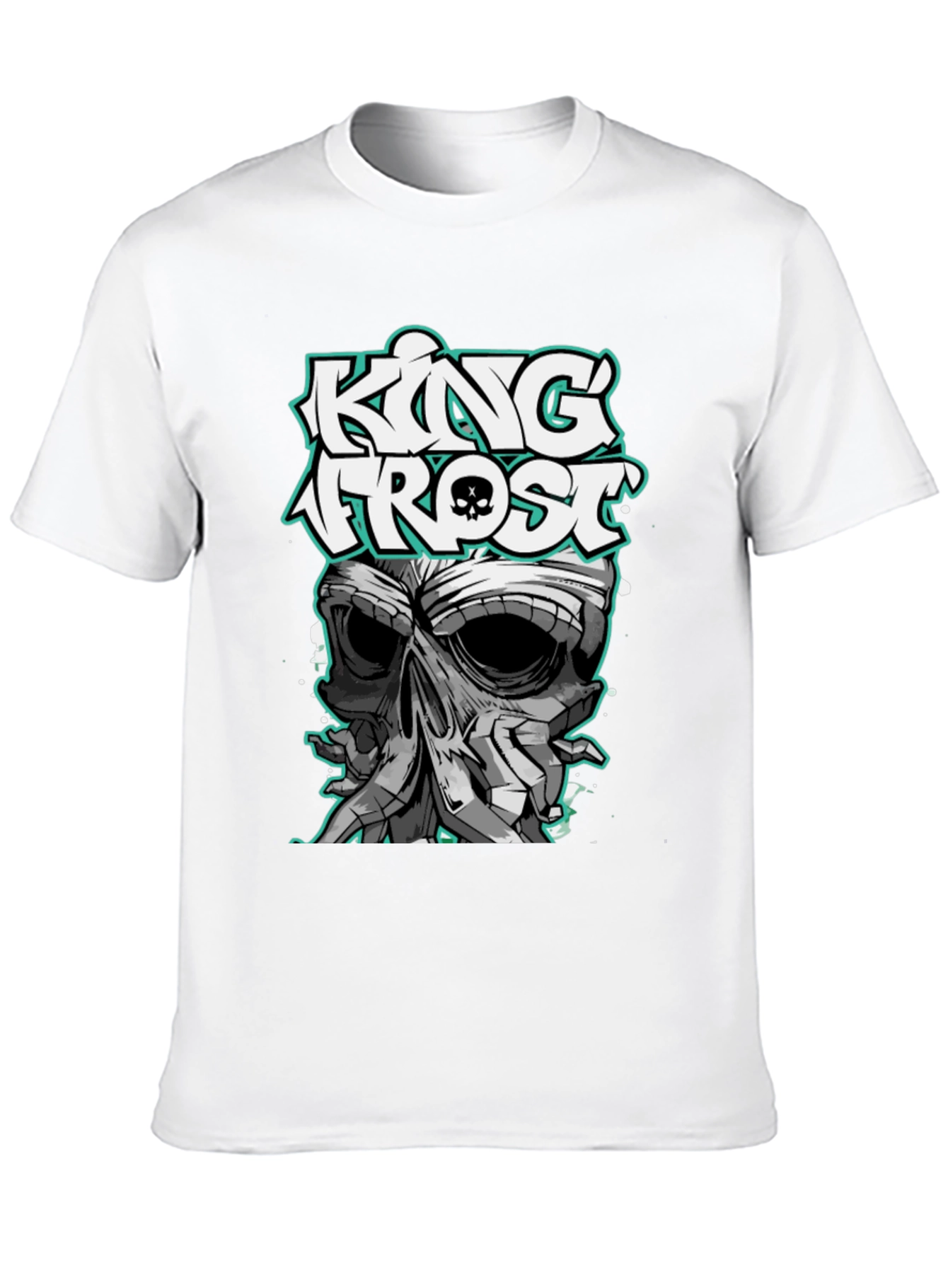 King Frost Skull Graphic T-Shirt - Mens Black Tee