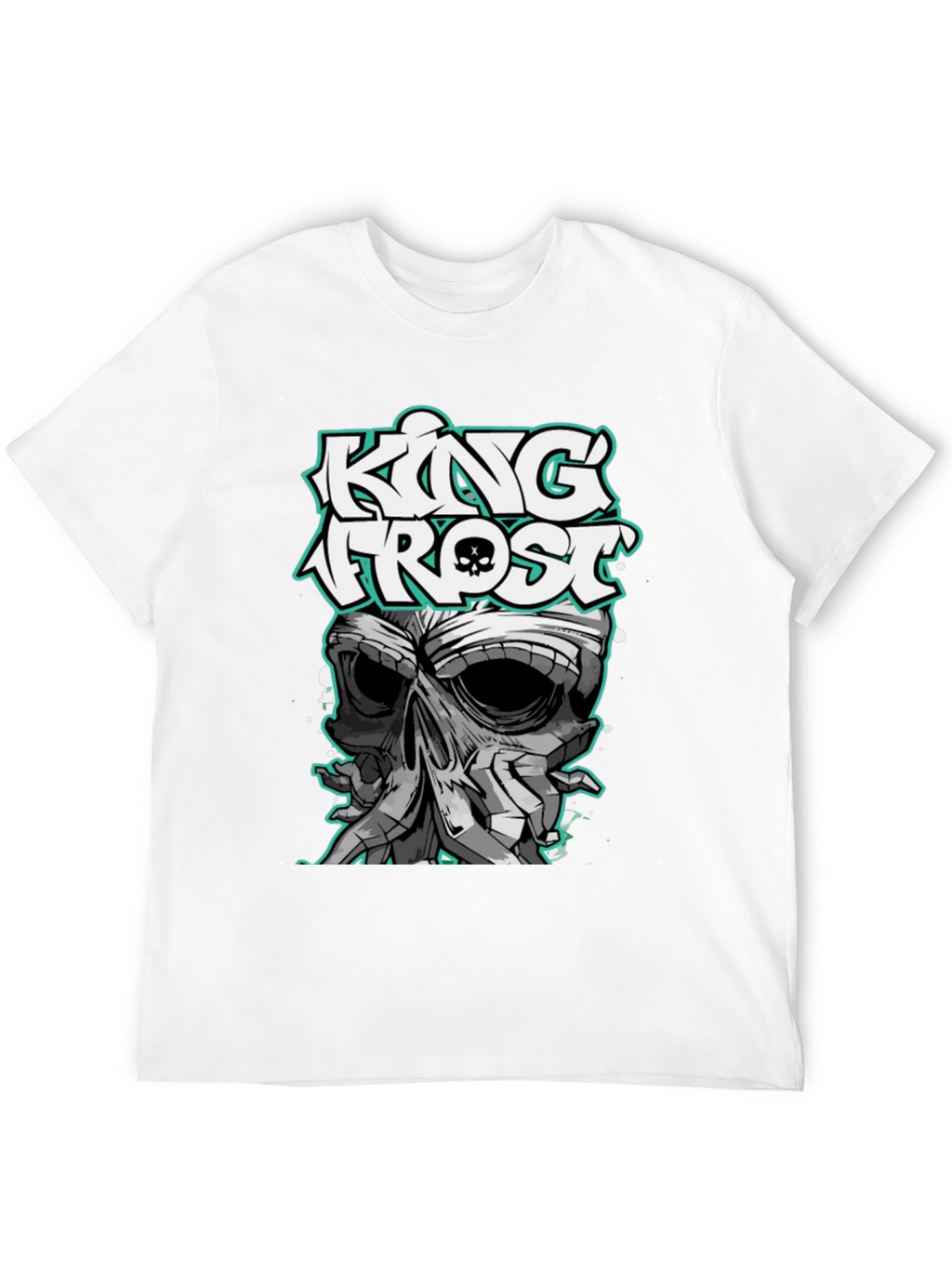 King Frost Skull Graphic T-Shirt - Mens Black Tee
