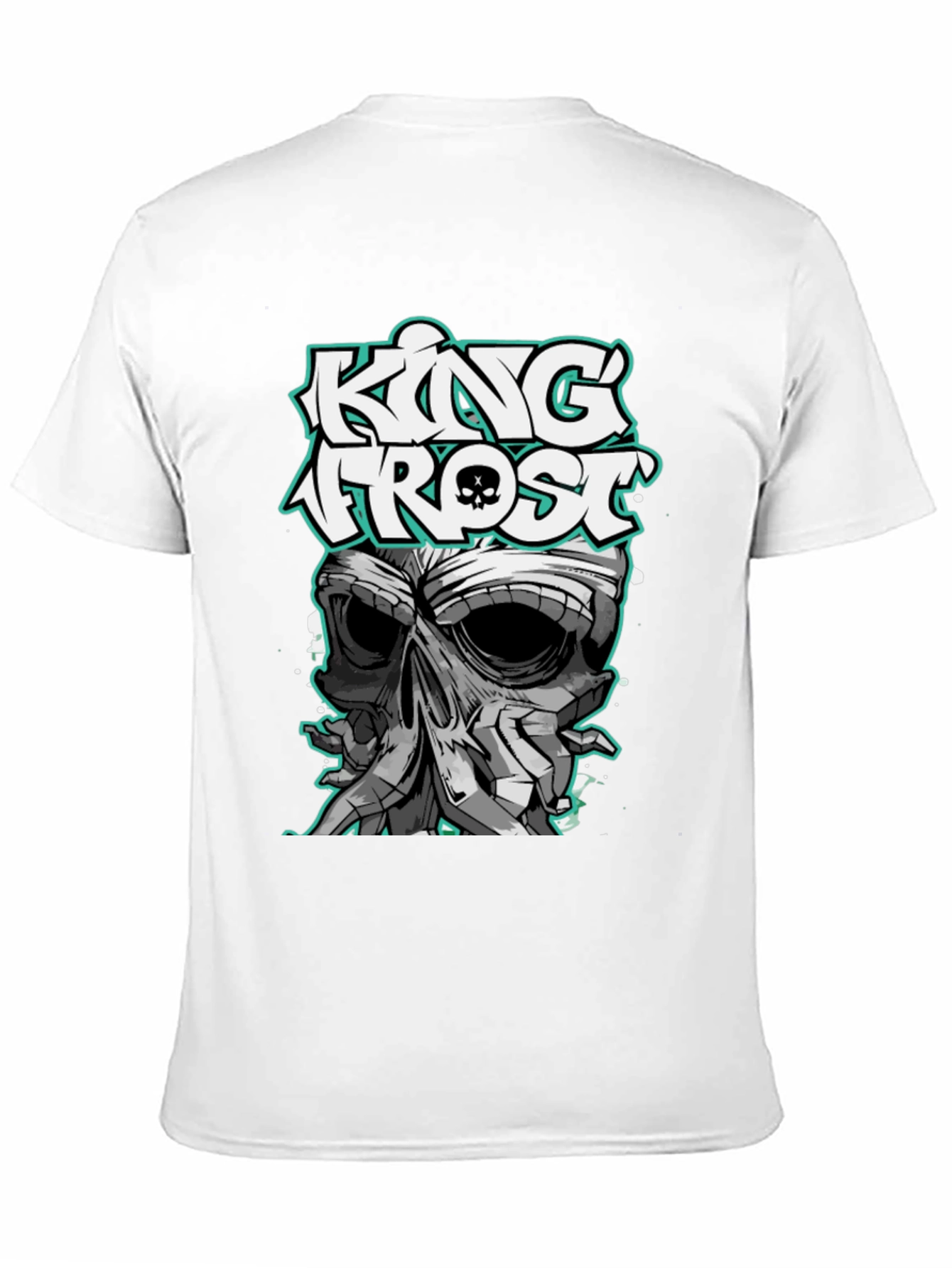 King Frost Skull Graphic T-Shirt - Mens Black Tee