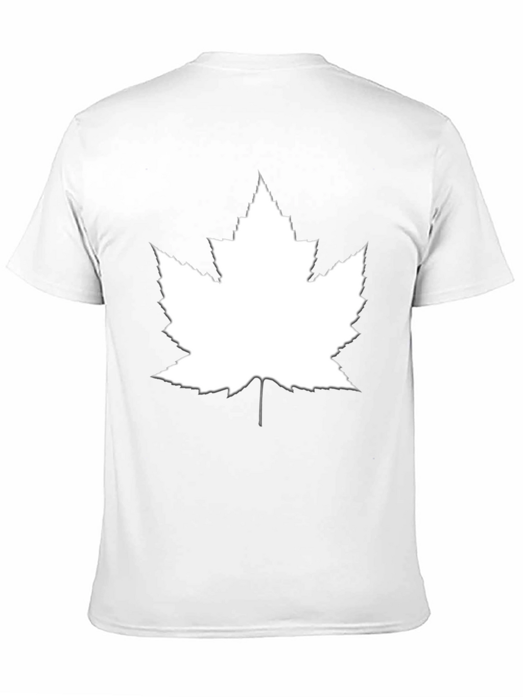 Maple Leaf Graphic Tee - Black Cotton Casual Top