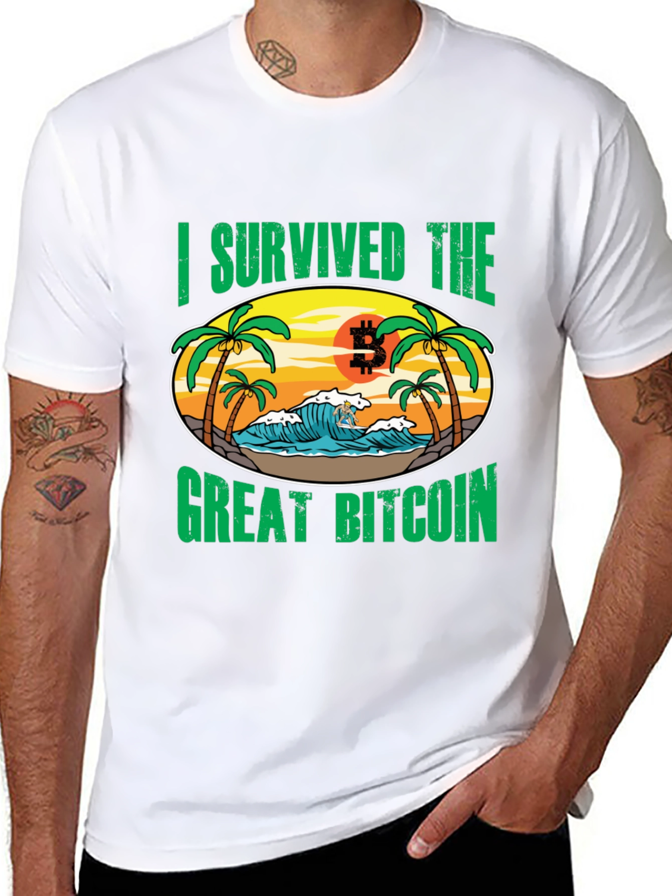 I Survived the Great Bitcoin T-Shirt
