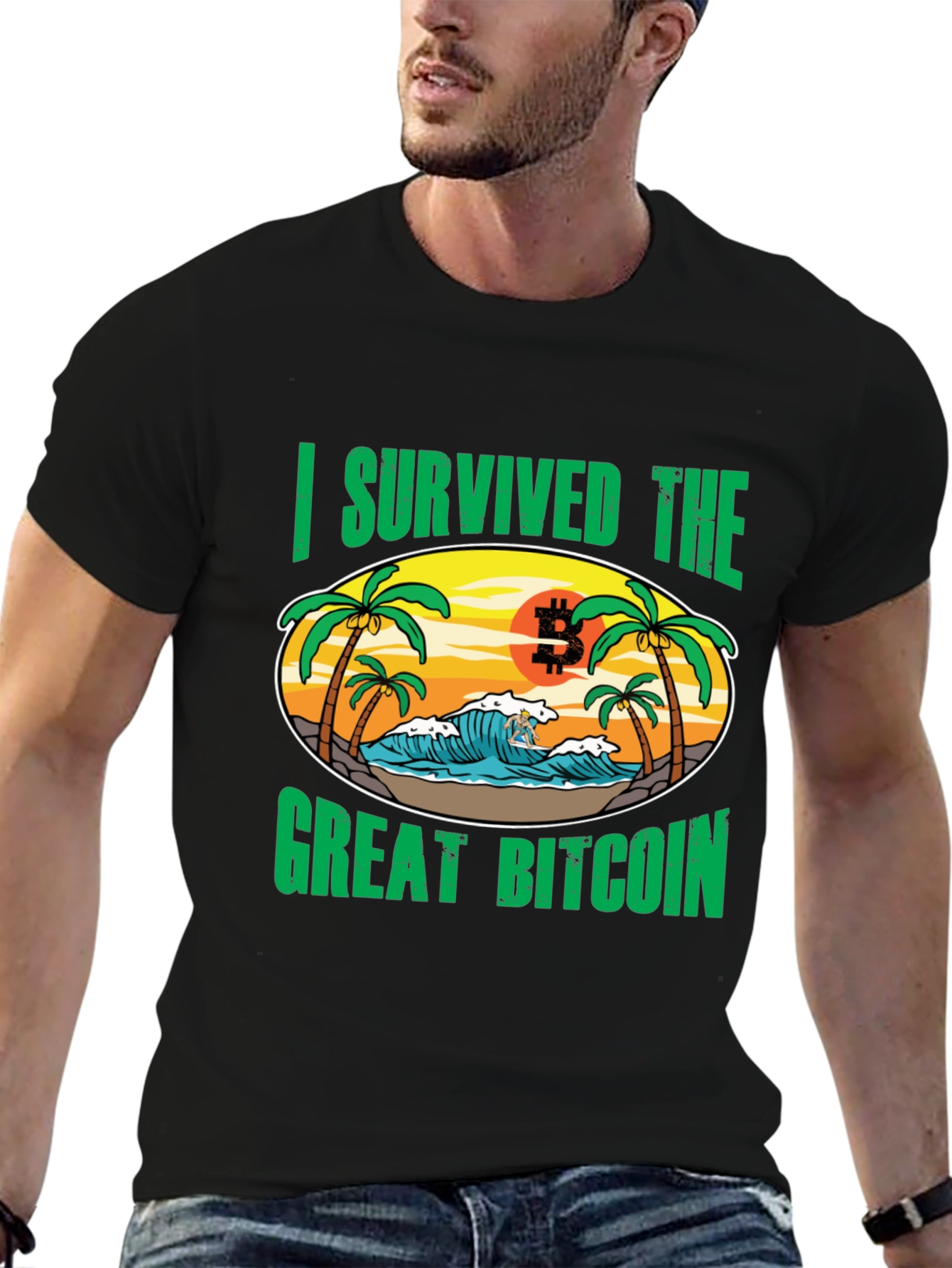 I Survived the Great Bitcoin T-Shirt