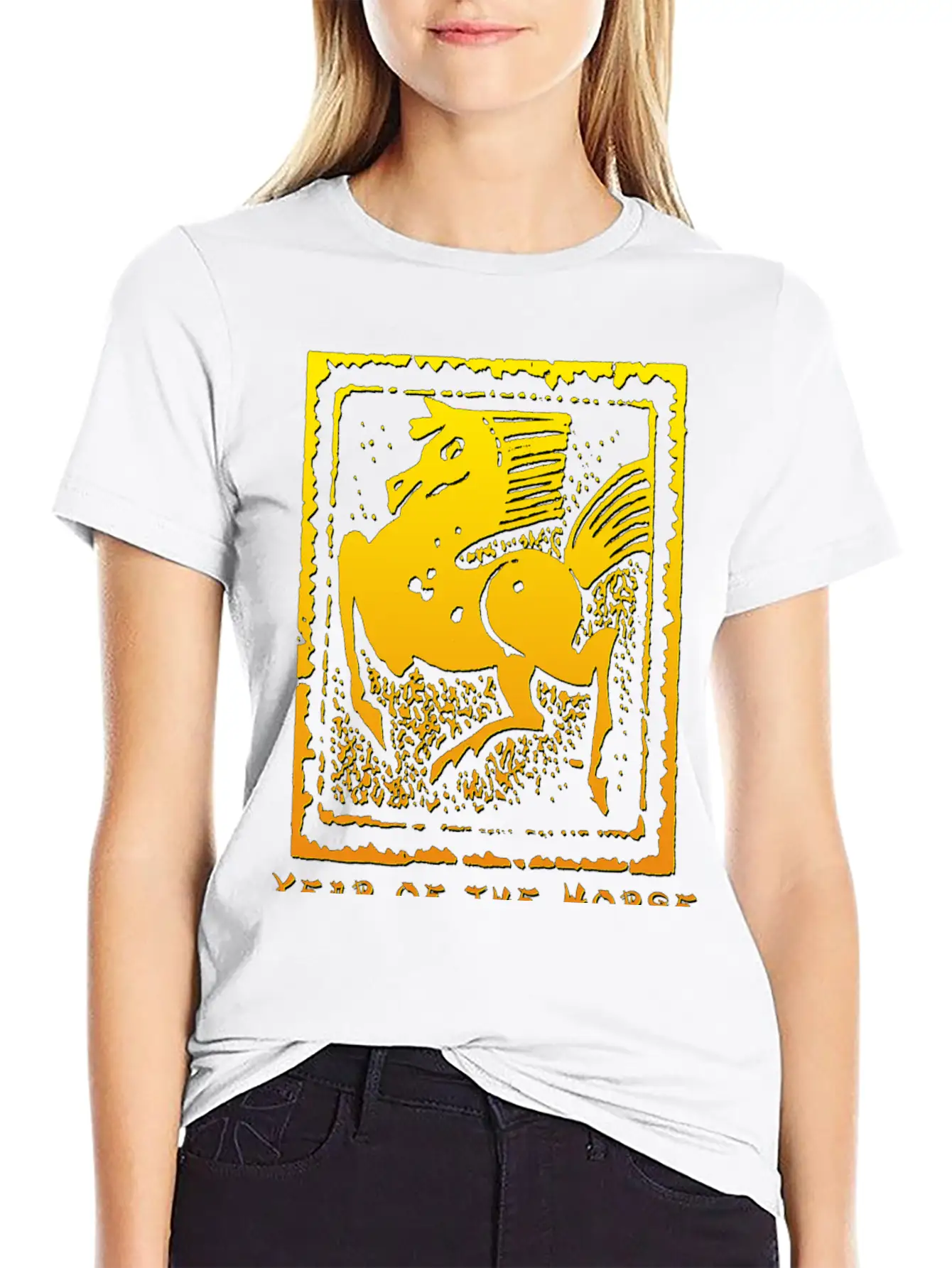 Year Of The Horse Unisex Short Sleeve Soft Cotton T-Shirt – Casual Everyday Wear
