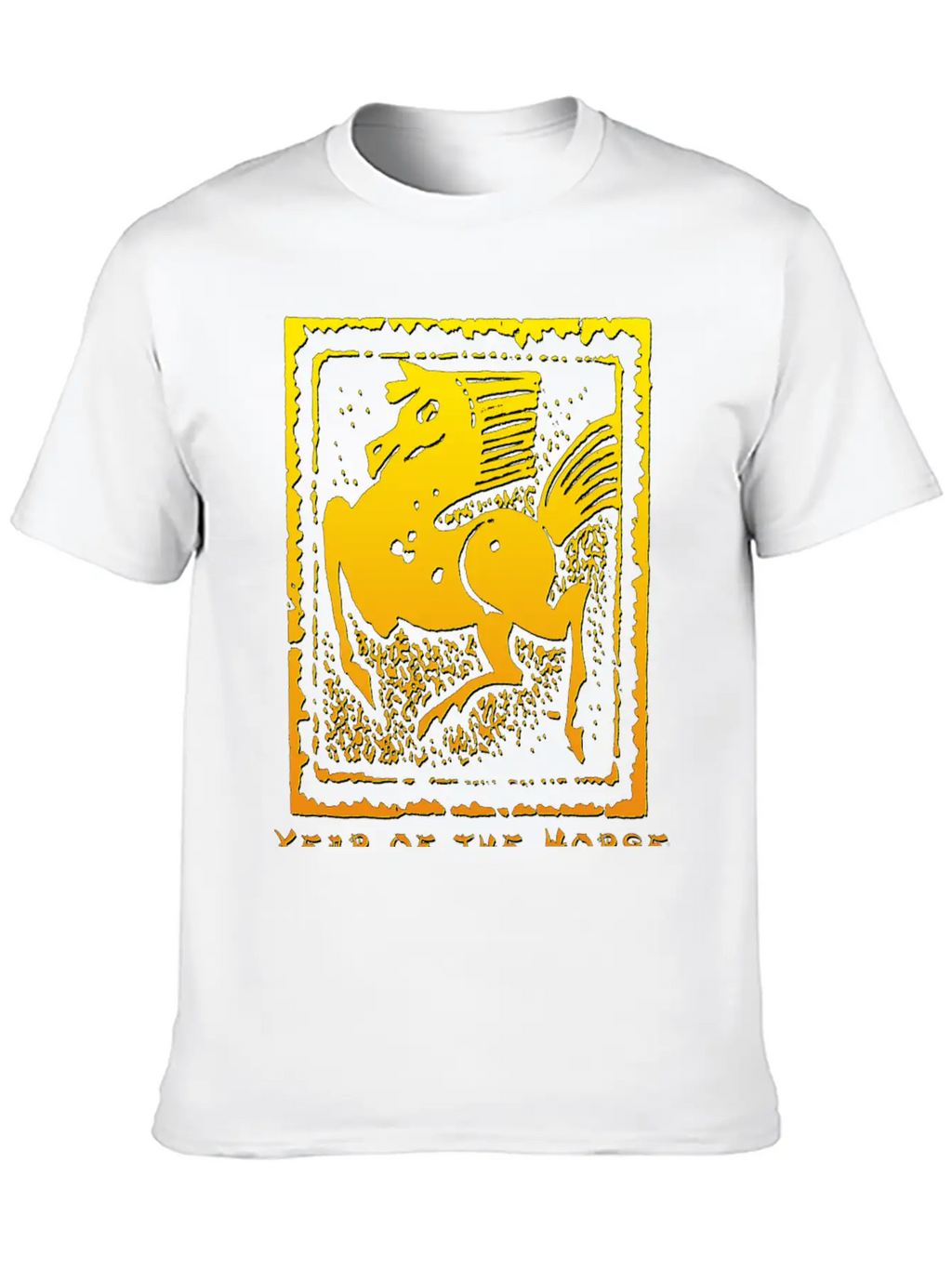 Year Of The Horse Unisex Short Sleeve Soft Cotton T-Shirt – Casual Everyday Wear