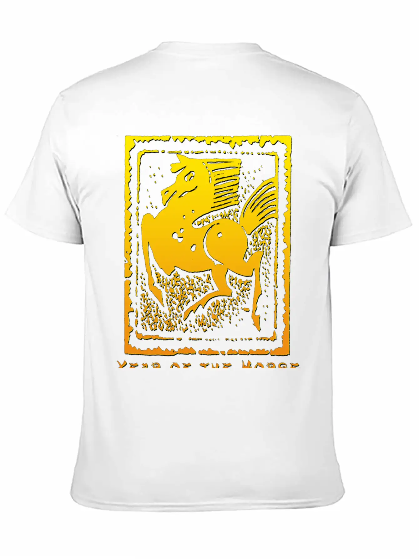 Year Of The Horse Unisex Short Sleeve Soft Cotton T-Shirt – Casual Everyday Wear