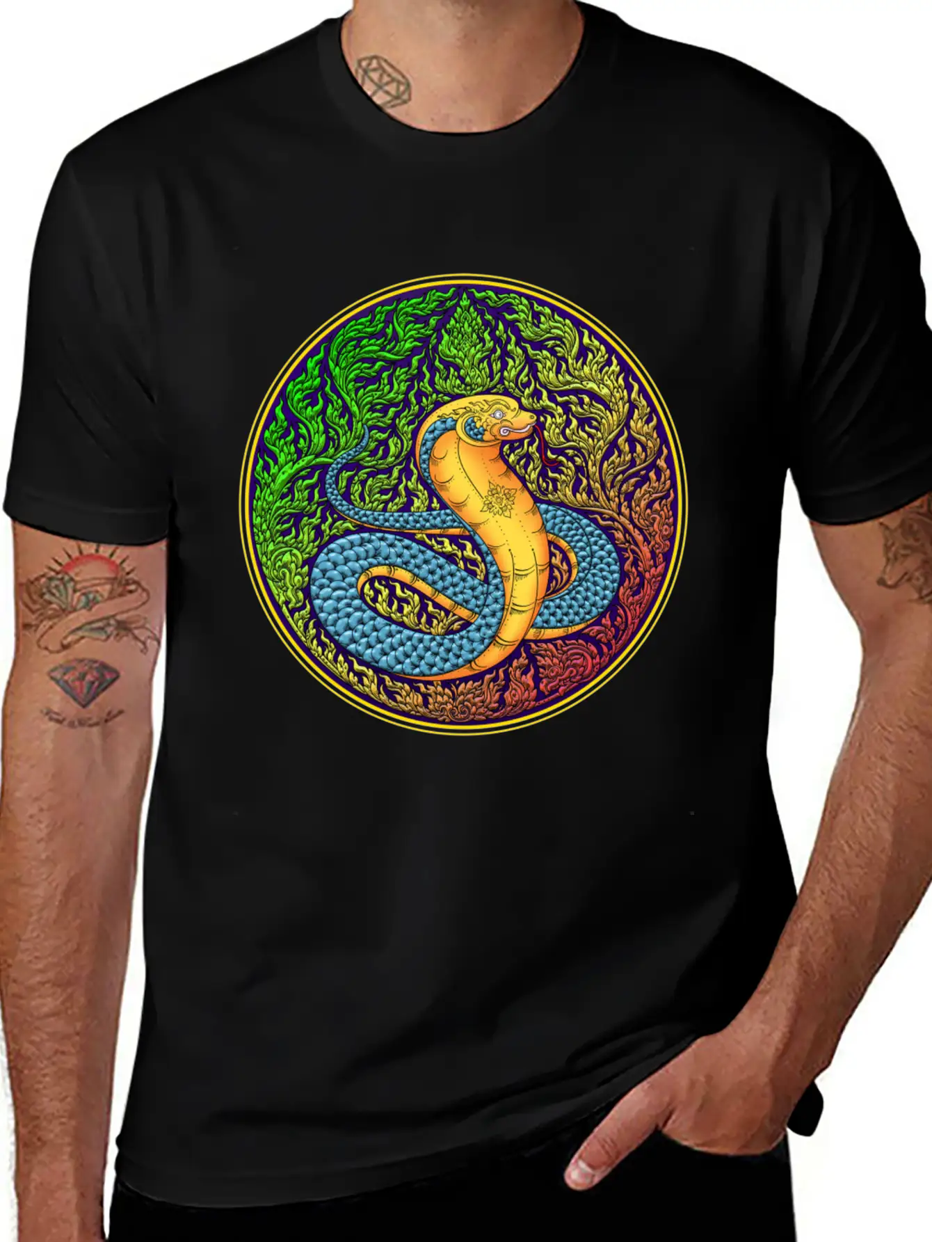Year Of The Thai Zodiac, Year Of The Snake. Unisex Short Sleeve Soft Cotton T-Shirt – Casual Everyday Wear