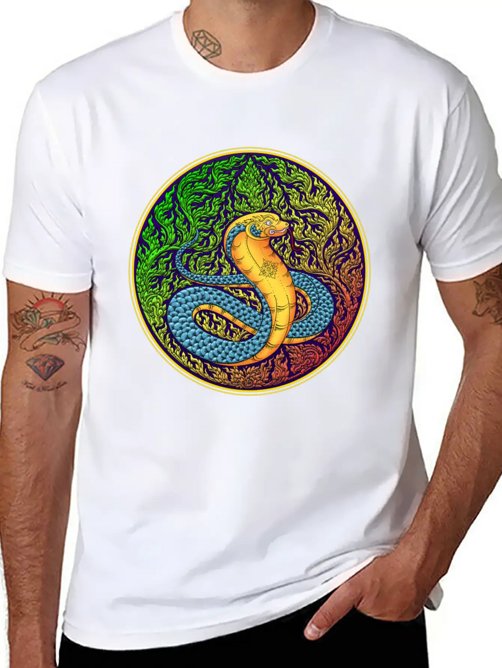 Year Of The Thai Zodiac, Year Of The Snake. Unisex Short Sleeve Soft Cotton T-Shirt – Casual Everyday Wear