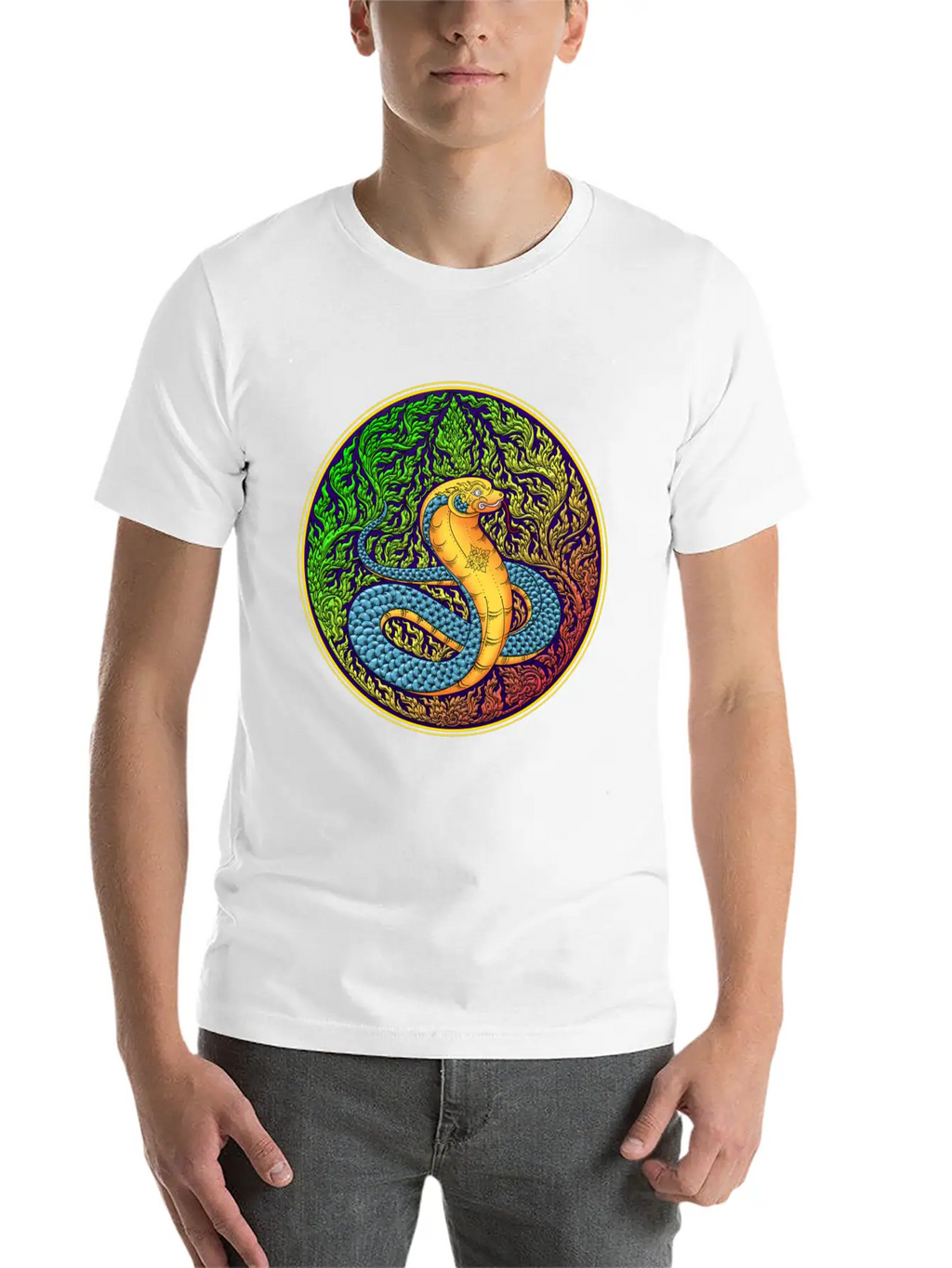 Year Of The Thai Zodiac, Year Of The Snake. Unisex Short Sleeve Soft Cotton T-Shirt – Casual Everyday Wear