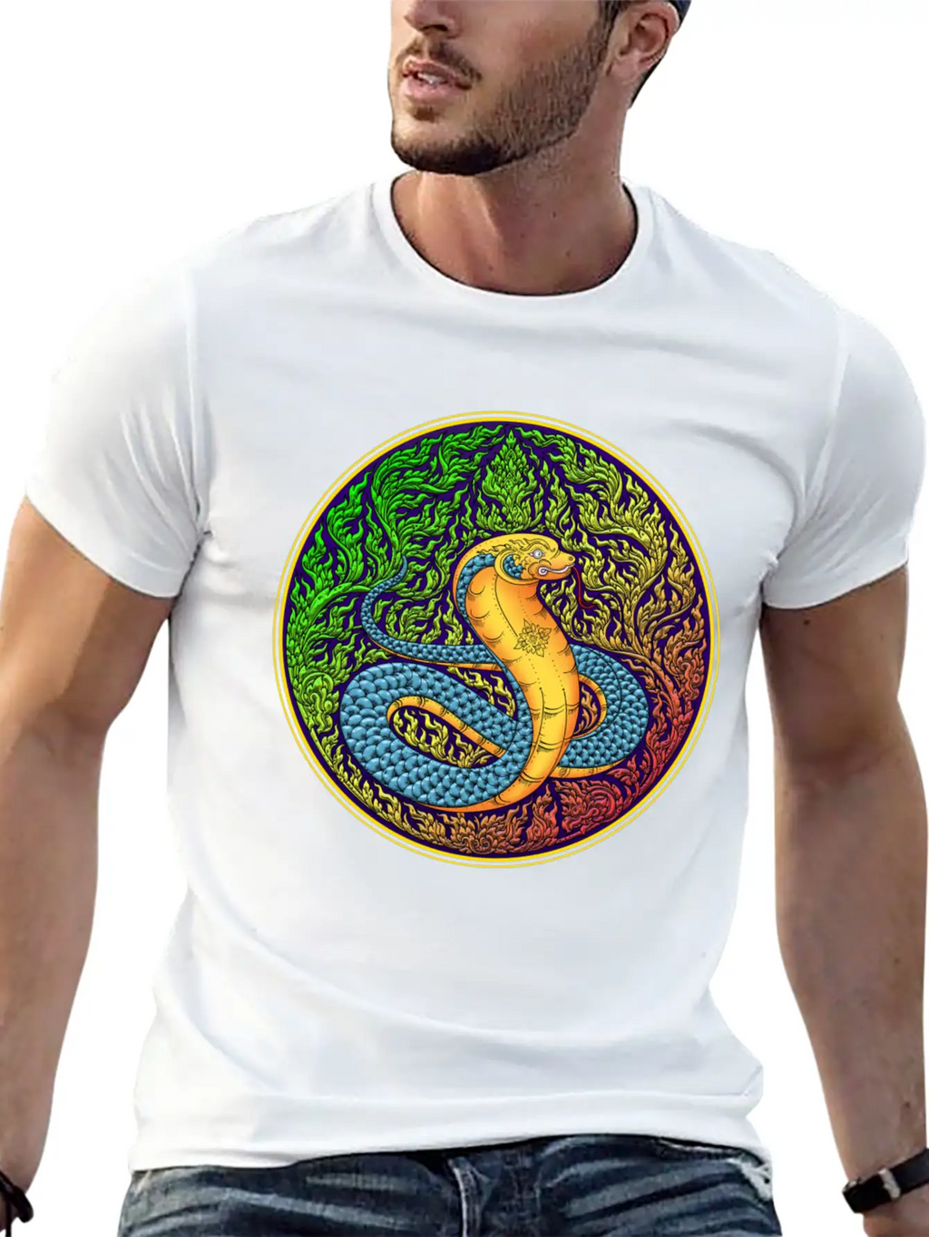 Year Of The Thai Zodiac, Year Of The Snake. Unisex Short Sleeve Soft Cotton T-Shirt – Casual Everyday Wear
