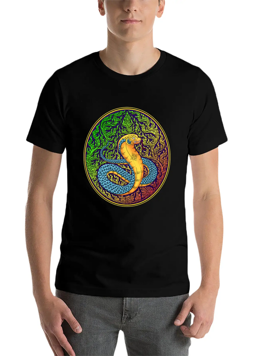 Year Of The Thai Zodiac, Year Of The Snake. Unisex Short Sleeve Soft Cotton T-Shirt – Casual Everyday Wear