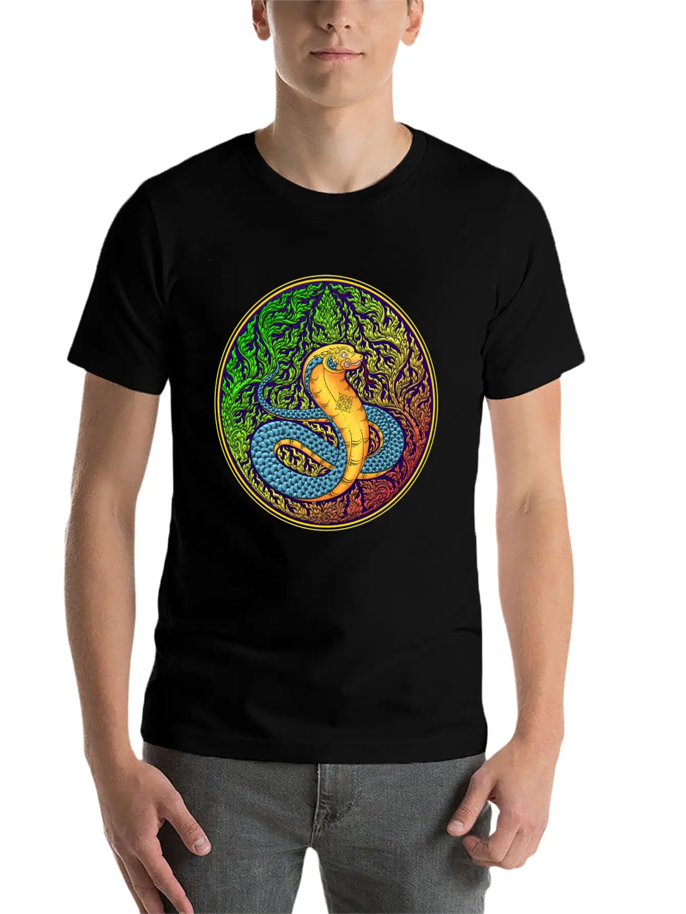 Year Of The Thai Zodiac, Year Of The Snake. Unisex Short Sleeve Soft Cotton T-Shirt – Casual Everyday Wear