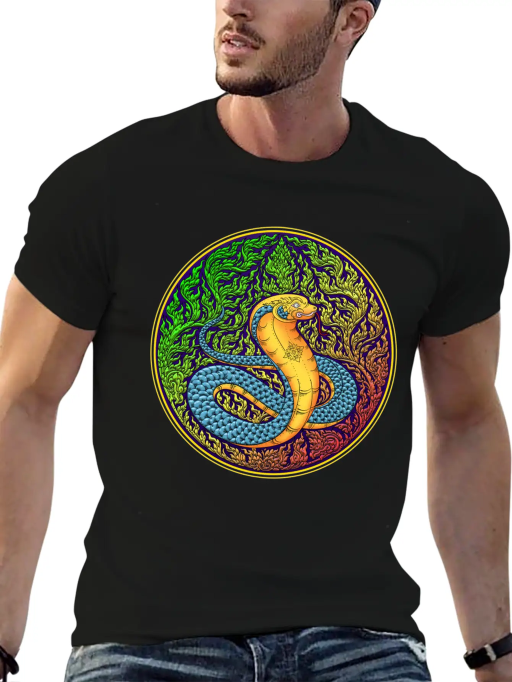 Year Of The Thai Zodiac, Year Of The Snake. Unisex Short Sleeve Soft Cotton T-Shirt – Casual Everyday Wear