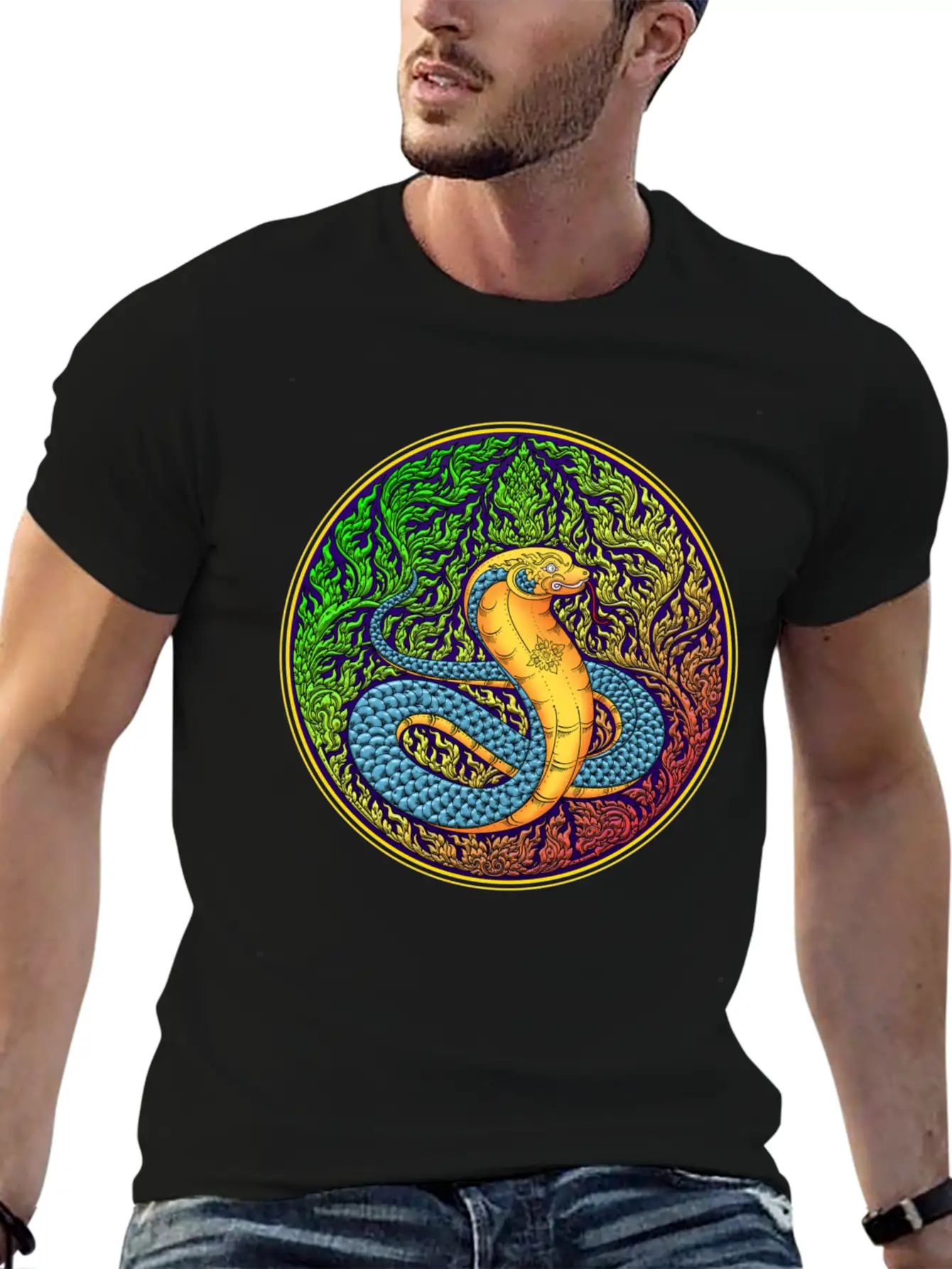 Year Of The Thai Zodiac, Year Of The Snake. Unisex Short Sleeve Soft Cotton T-Shirt – Casual Everyday Wear