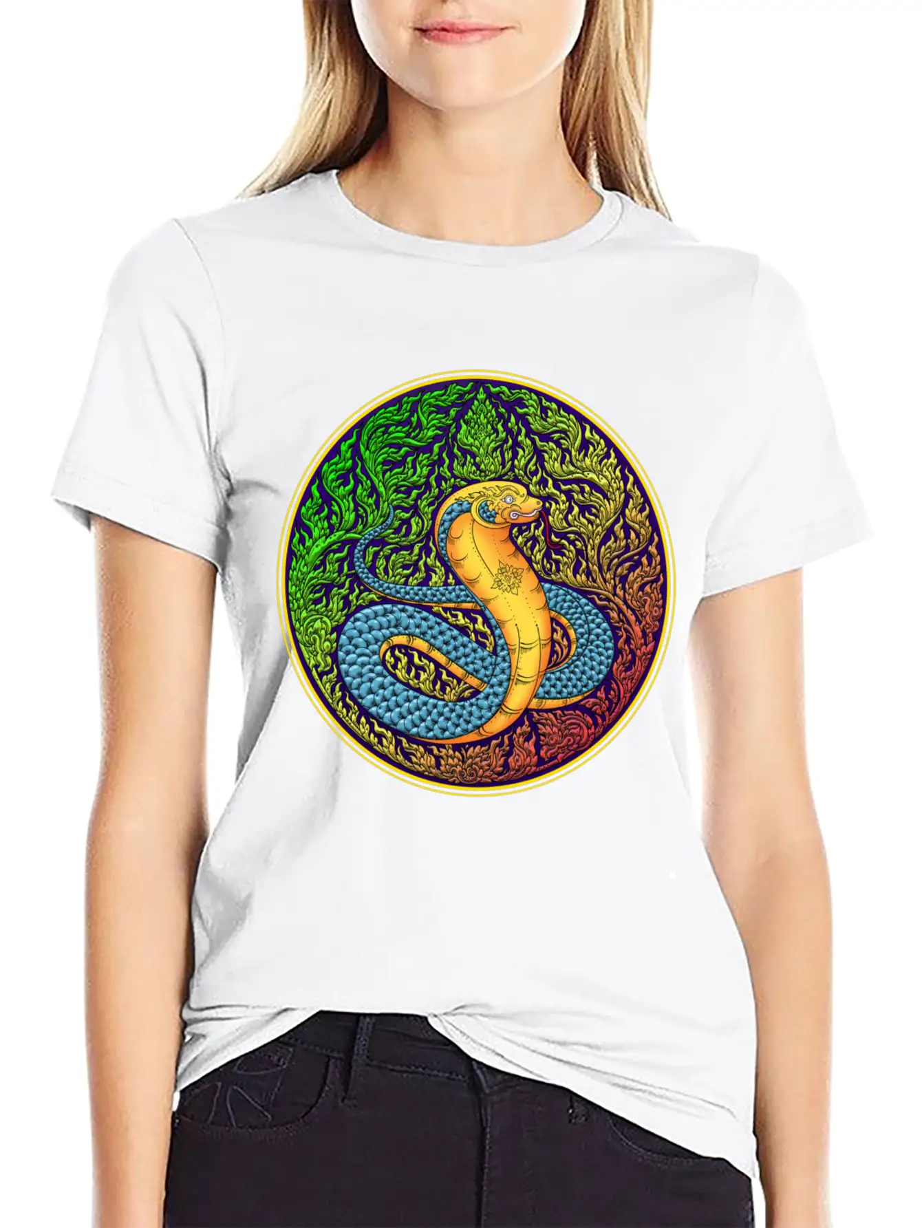 Year Of The Thai Zodiac, Year Of The Snake. Unisex Short Sleeve Soft Cotton T-Shirt – Casual Everyday Wear