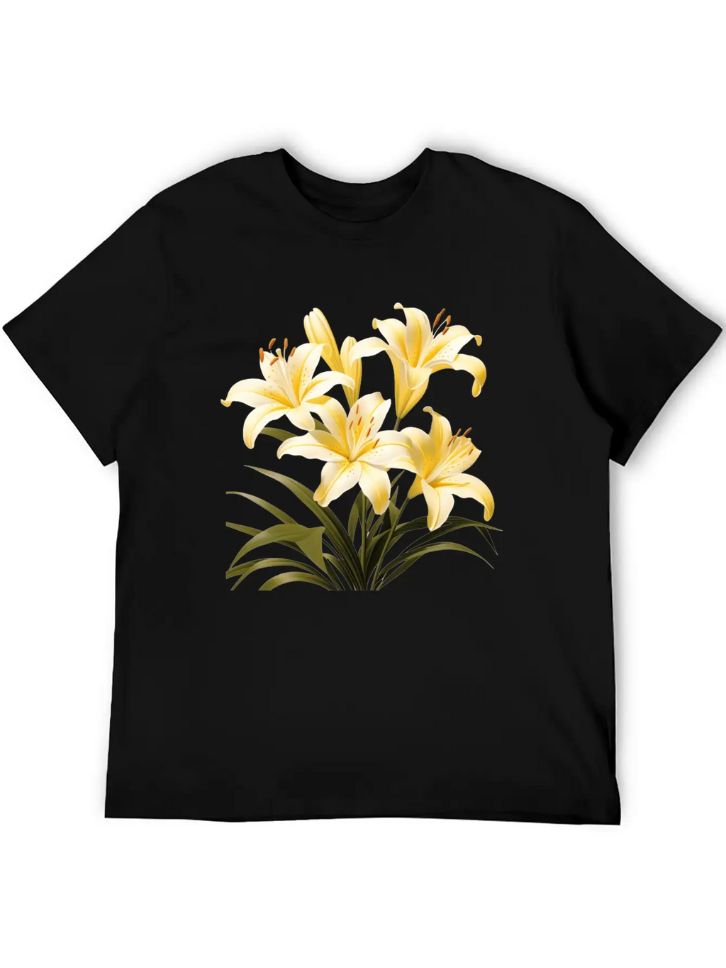 Yellow Lily Bouquet Stylish Everyday T-Shirt – Unisex Basic Cotton Tee