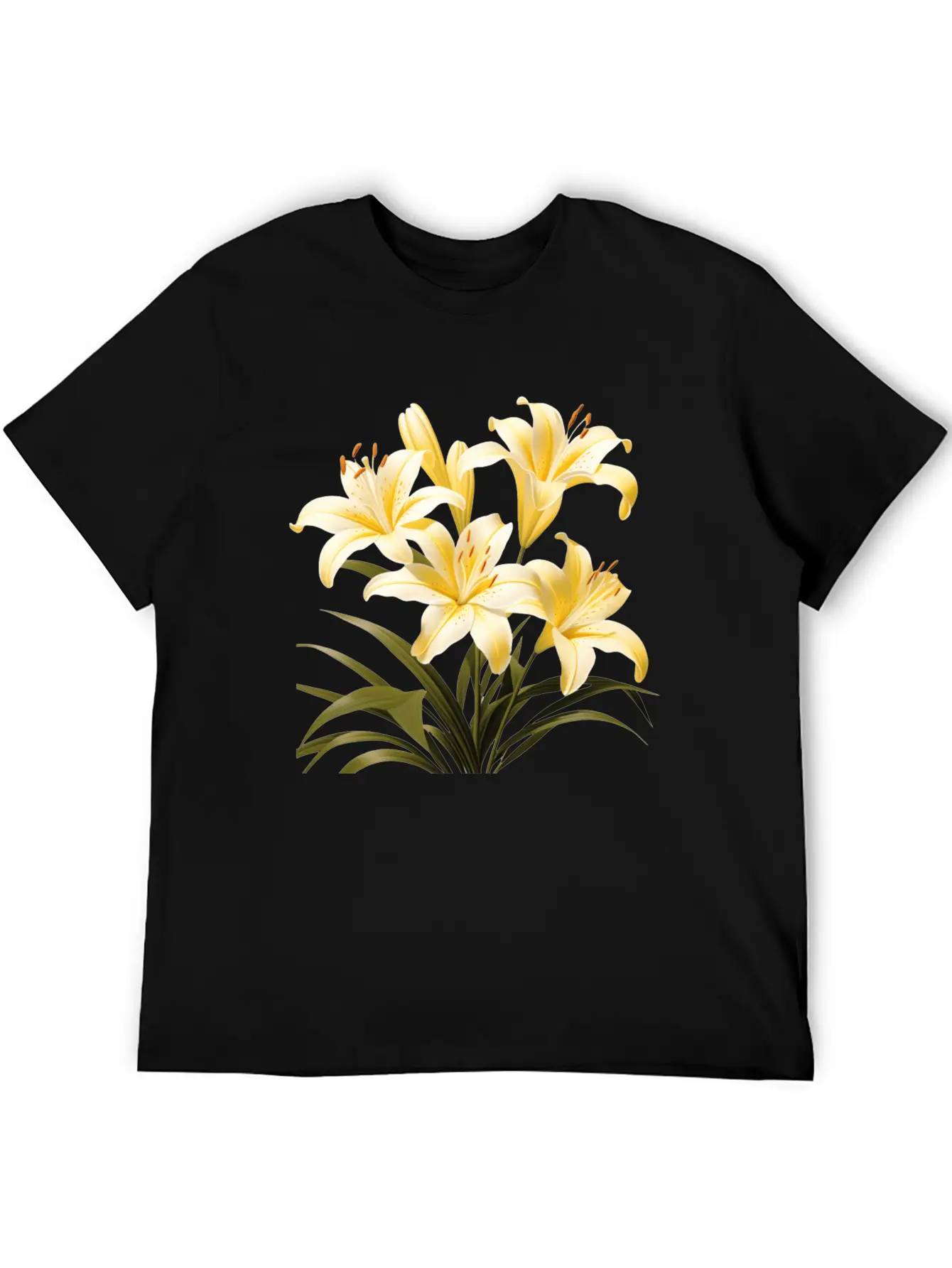 Yellow Lily Bouquet Stylish Everyday T-Shirt – Unisex Basic Cotton Tee