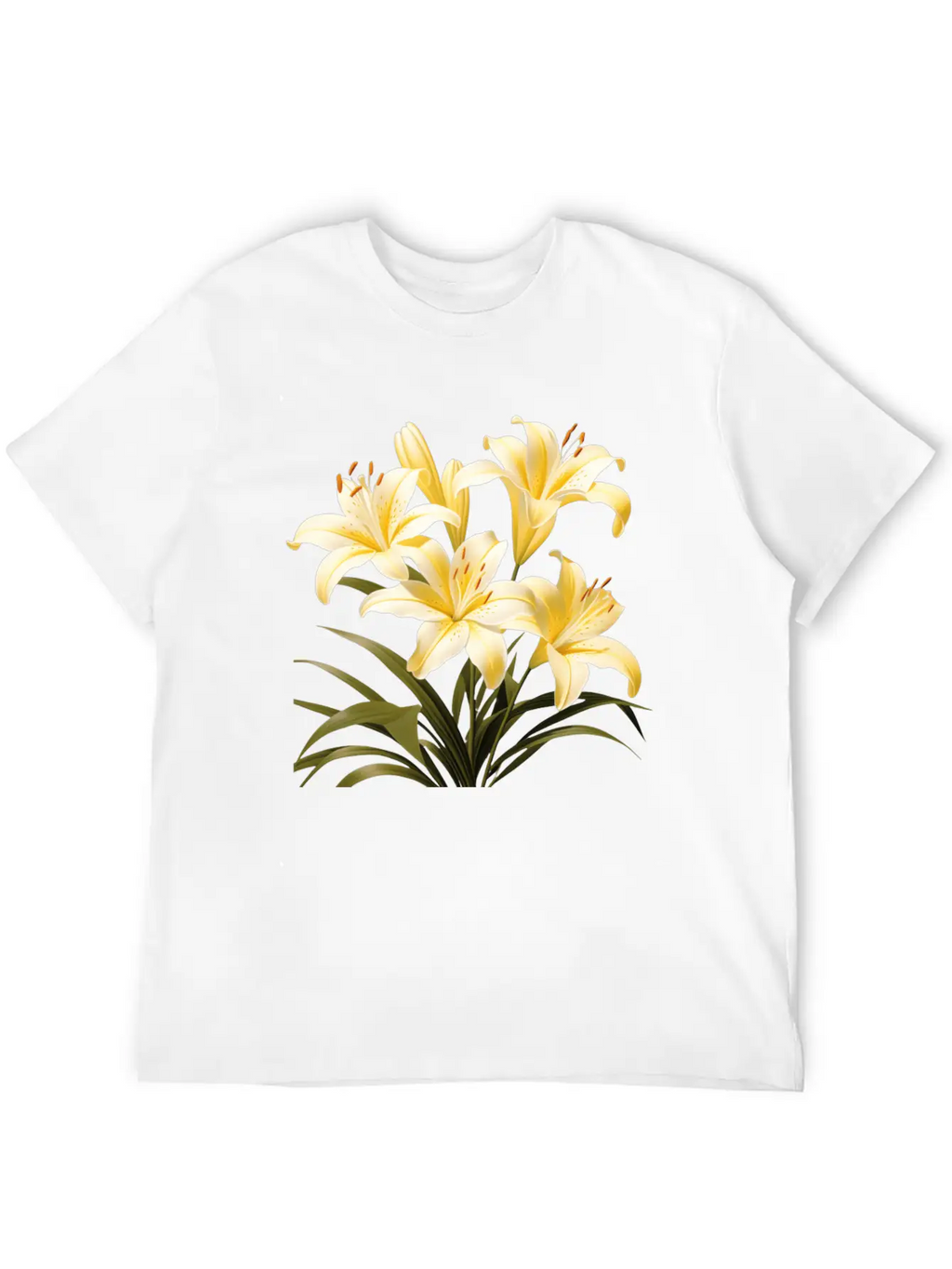 Yellow Lily Bouquet Stylish Everyday T-Shirt – Unisex Basic Cotton Tee