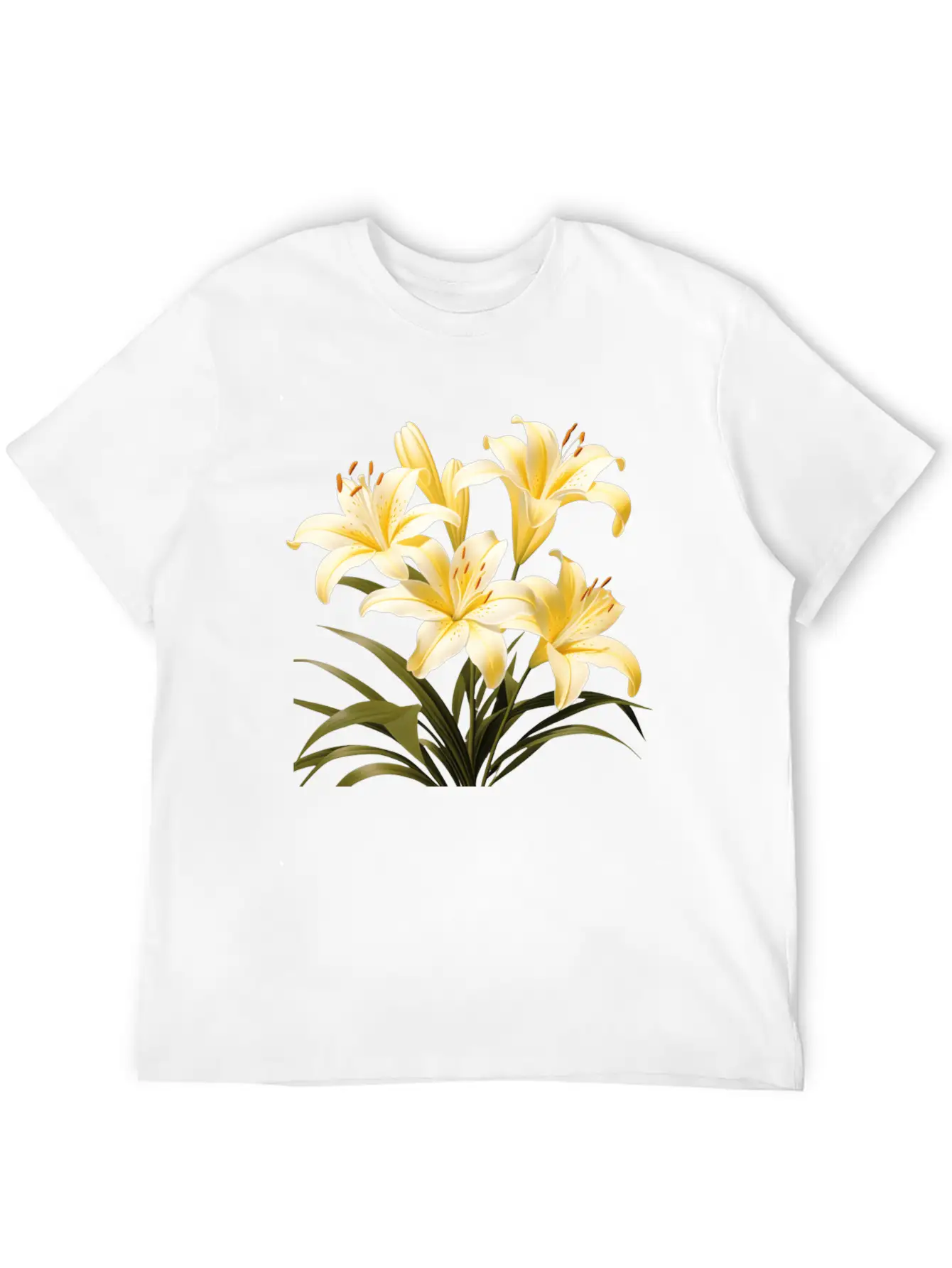 Yellow Lily Bouquet Stylish Everyday T-Shirt – Unisex Basic Cotton Tee
