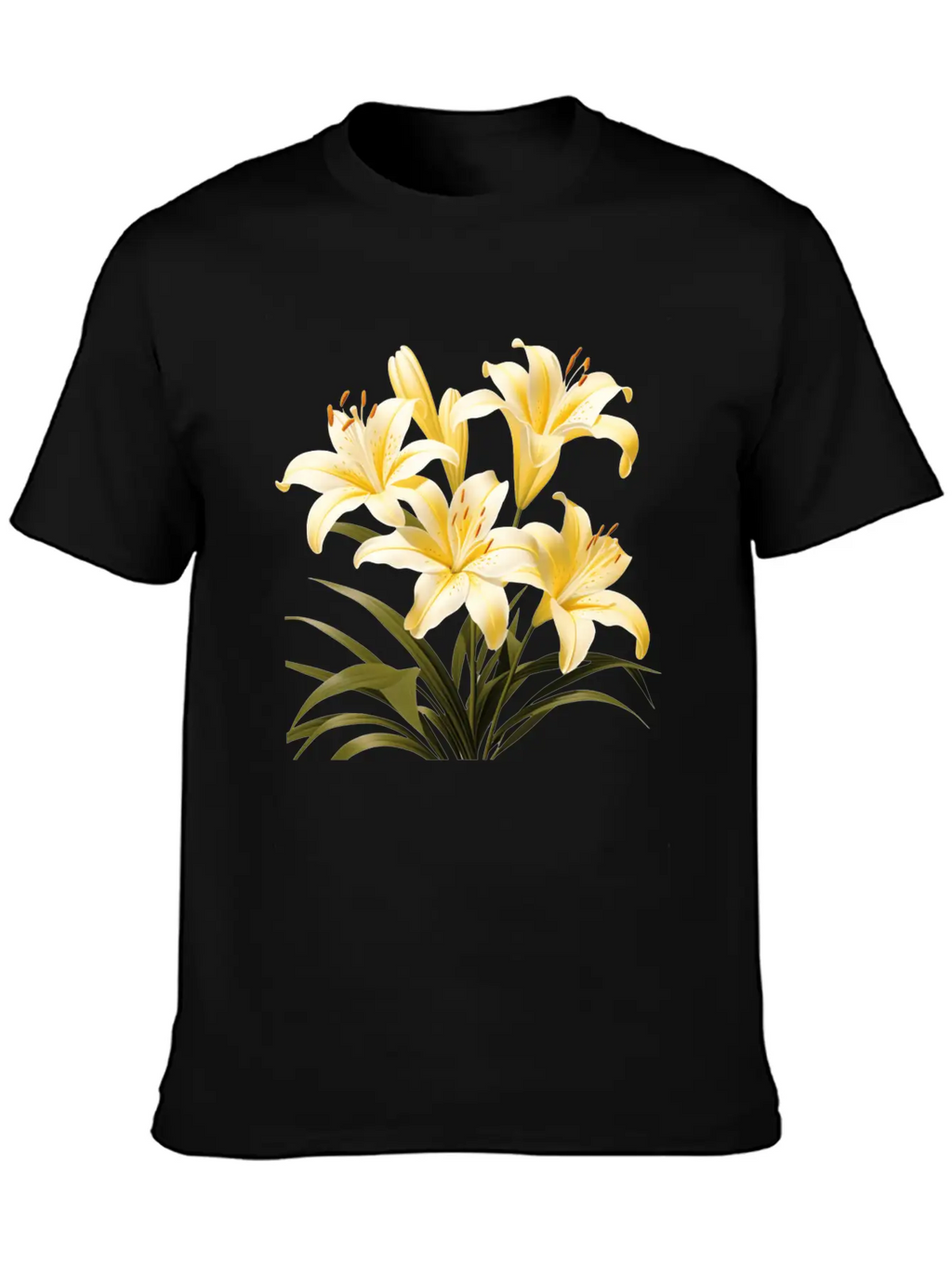 Yellow Lily Bouquet Stylish Everyday T-Shirt – Unisex Basic Cotton Tee