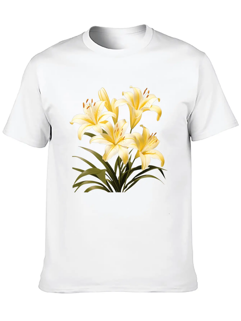Yellow Lily Bouquet Stylish Everyday T-Shirt – Unisex Basic Cotton Tee