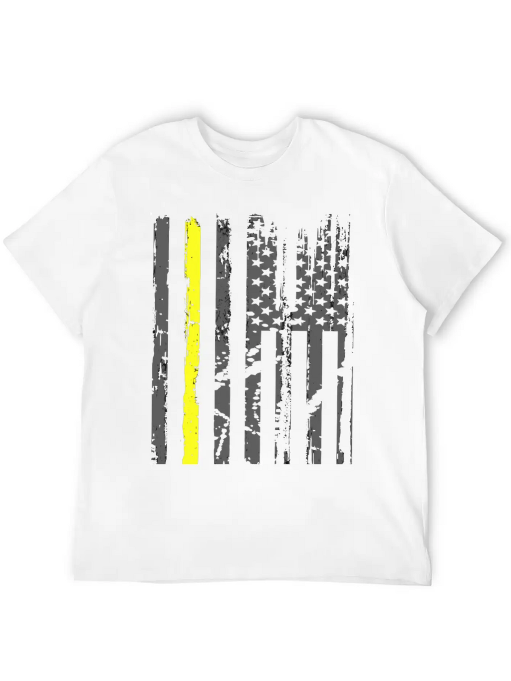 Yellow Line Towing American Flag Tow Truck Driver Unisex Casual T-Shirt – Clean Design For Daily Comfort