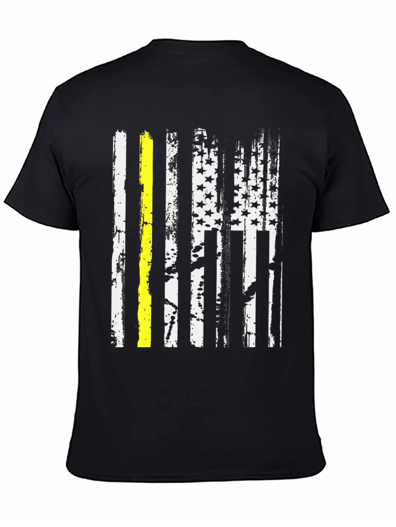 Yellow Line Towing American Flag Tow Truck Driver Unisex Casual T-Shirt – Clean Design For Daily Comfort