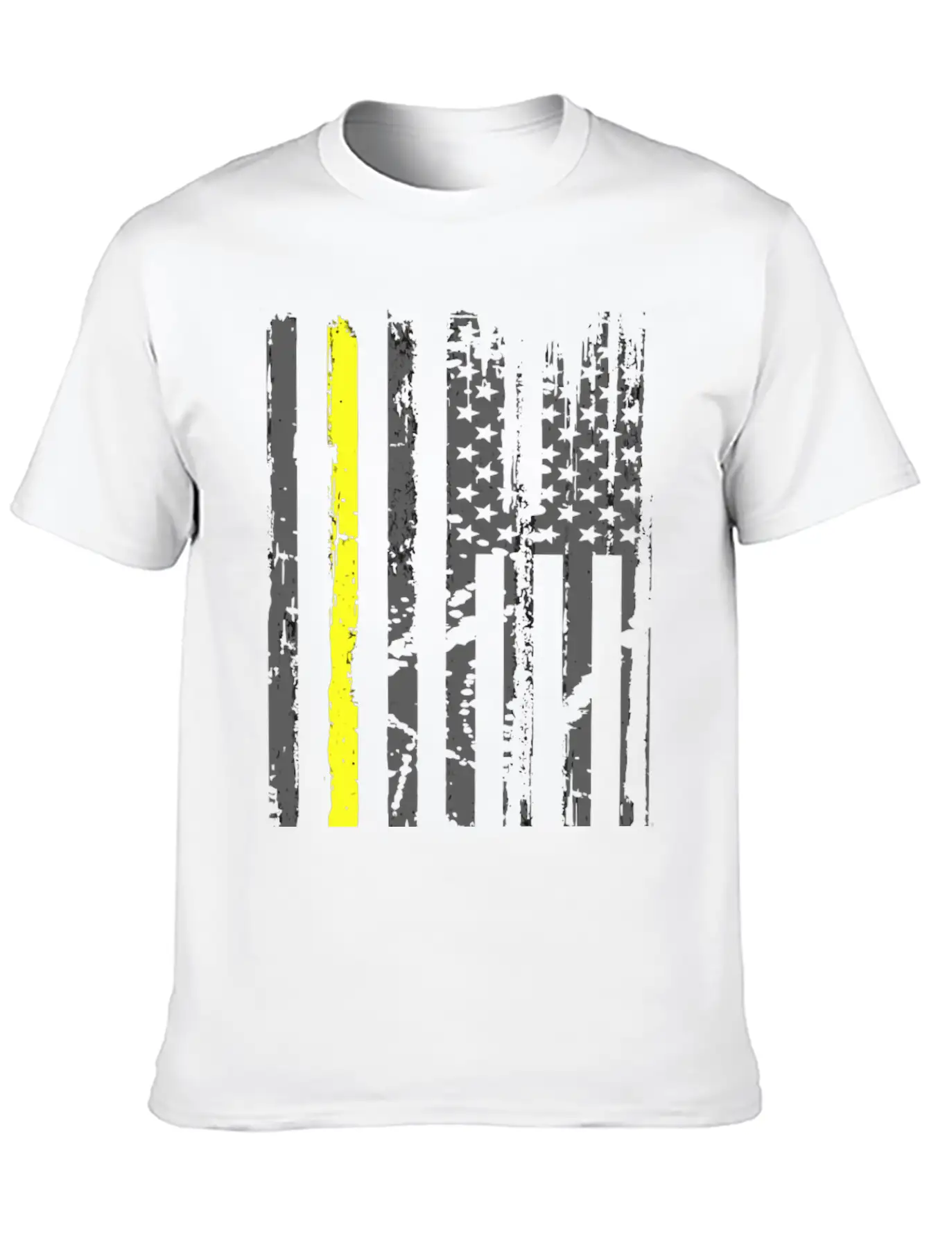 Yellow Line Towing American Flag Tow Truck Driver Unisex Casual T-Shirt – Clean Design For Daily Comfort