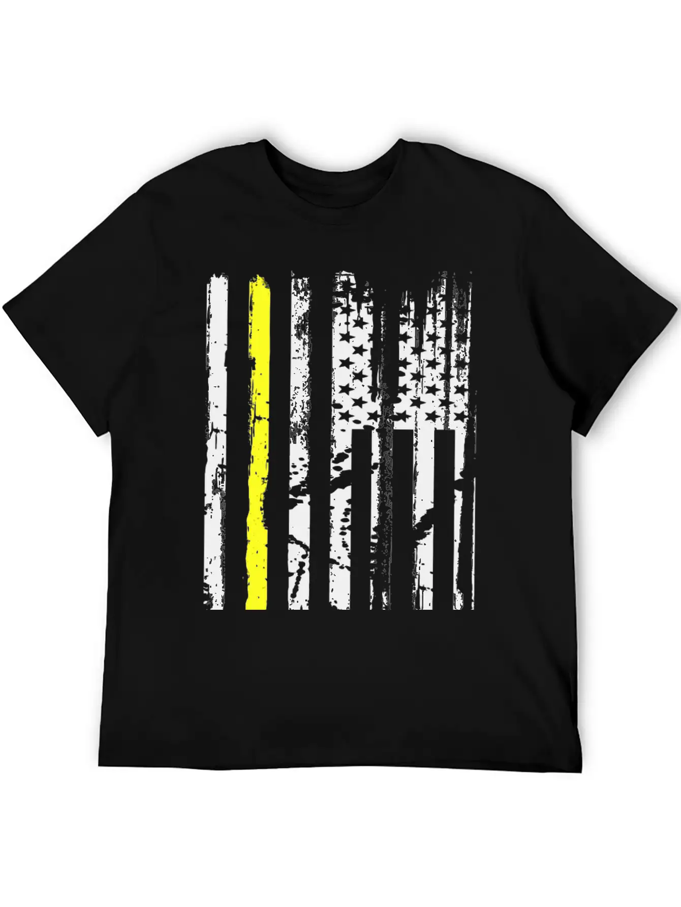 Yellow Line Towing American Flag Tow Truck Driver Unisex Casual T-Shirt – Clean Design For Daily Comfort
