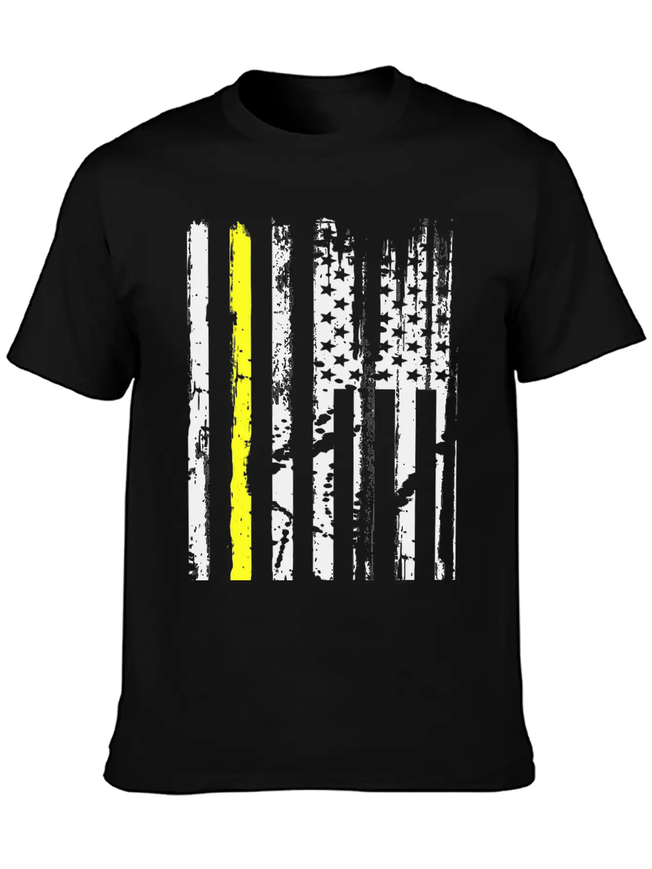 Yellow Line Towing American Flag Tow Truck Driver Unisex Casual T-Shirt – Clean Design For Daily Comfort