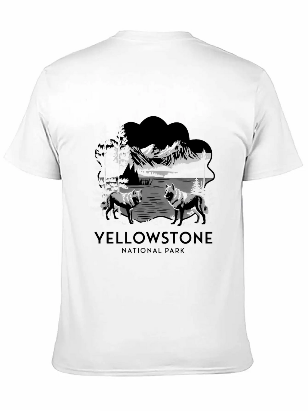 Yellowstone National Park Casual Graphic T-Shirt – Simple And Comfortable Daily Wear