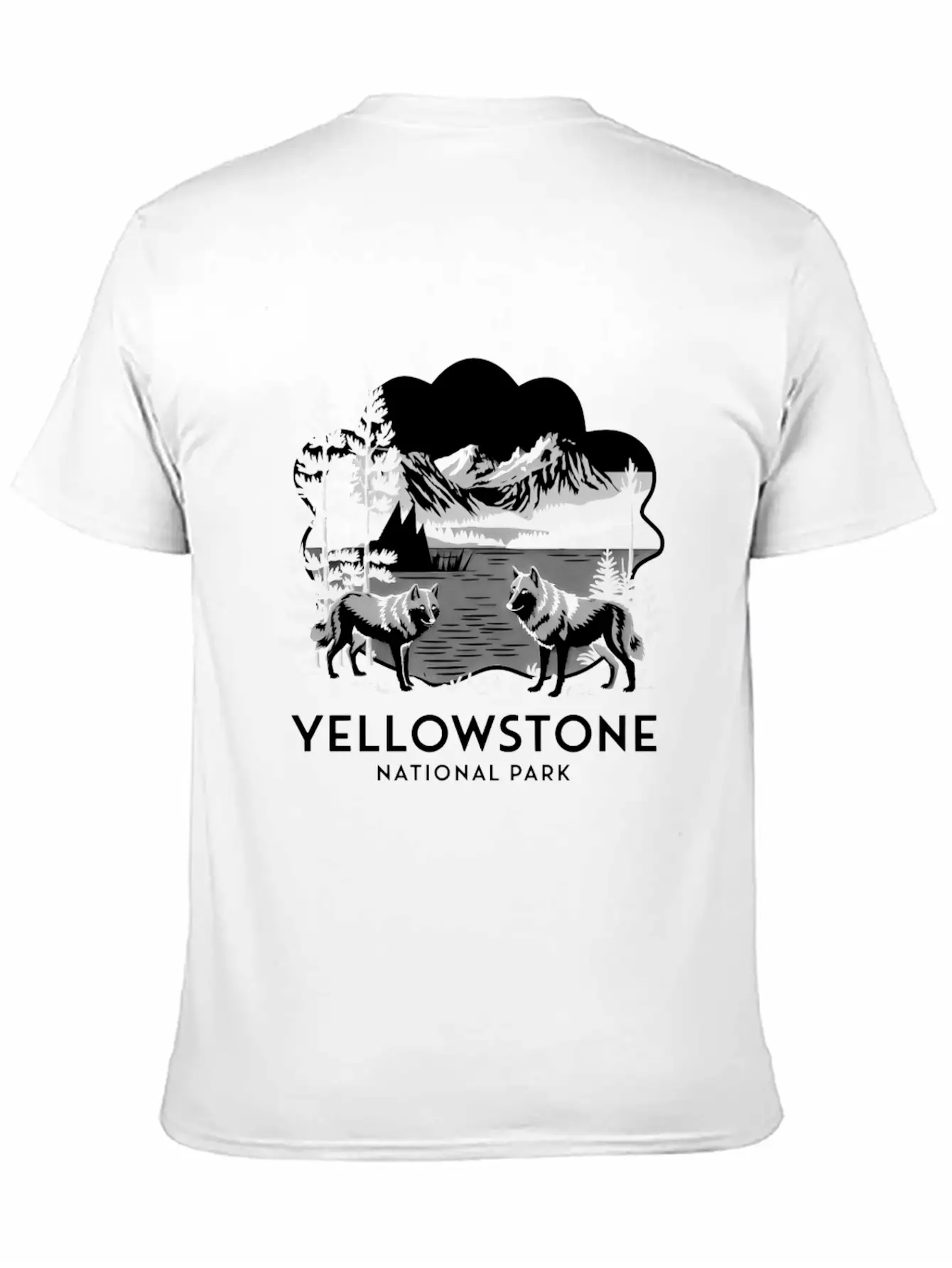 Yellowstone National Park Casual Graphic T-Shirt – Simple And Comfortable Daily Wear