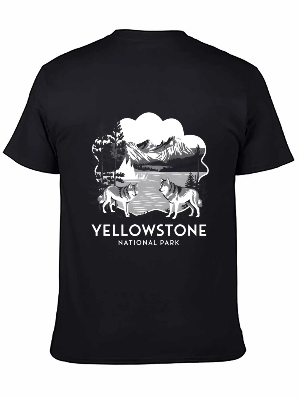 Yellowstone National Park Casual Graphic T-Shirt – Simple And Comfortable Daily Wear