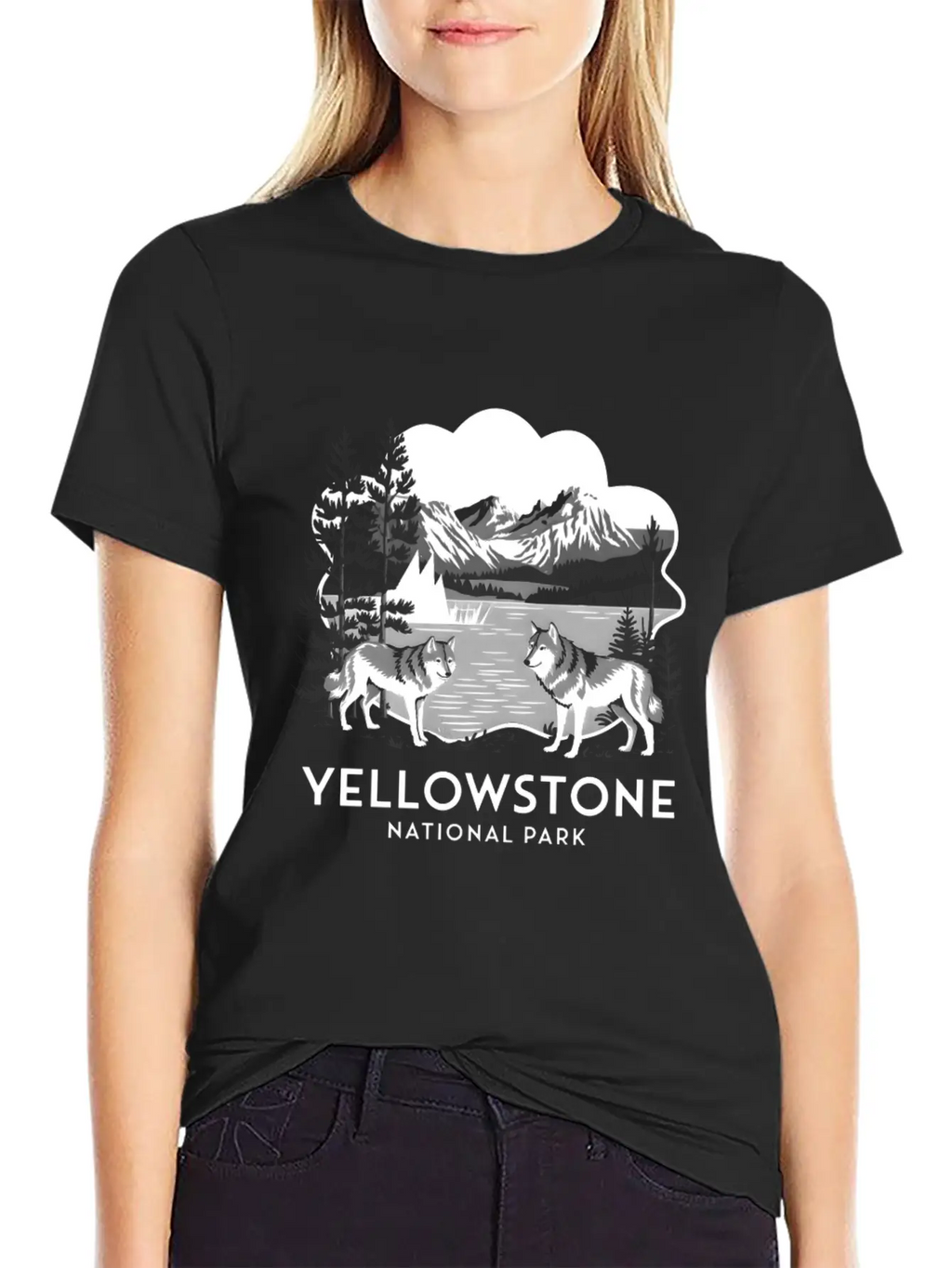 Yellowstone National Park Casual Graphic T-Shirt – Simple And Comfortable Daily Wear