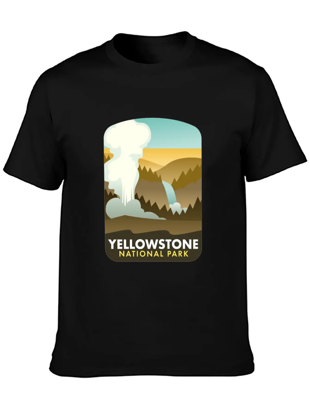 Yellowstone National Park Unisex Short Sleeve Soft Cotton T-Shirt – Casual Everyday Wear