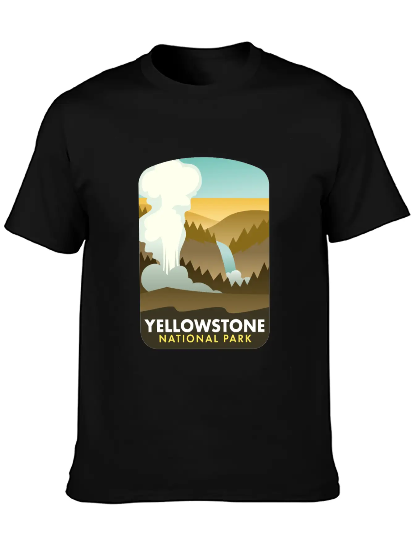Yellowstone National Park Unisex Short Sleeve Soft Cotton T-Shirt – Casual Everyday Wear